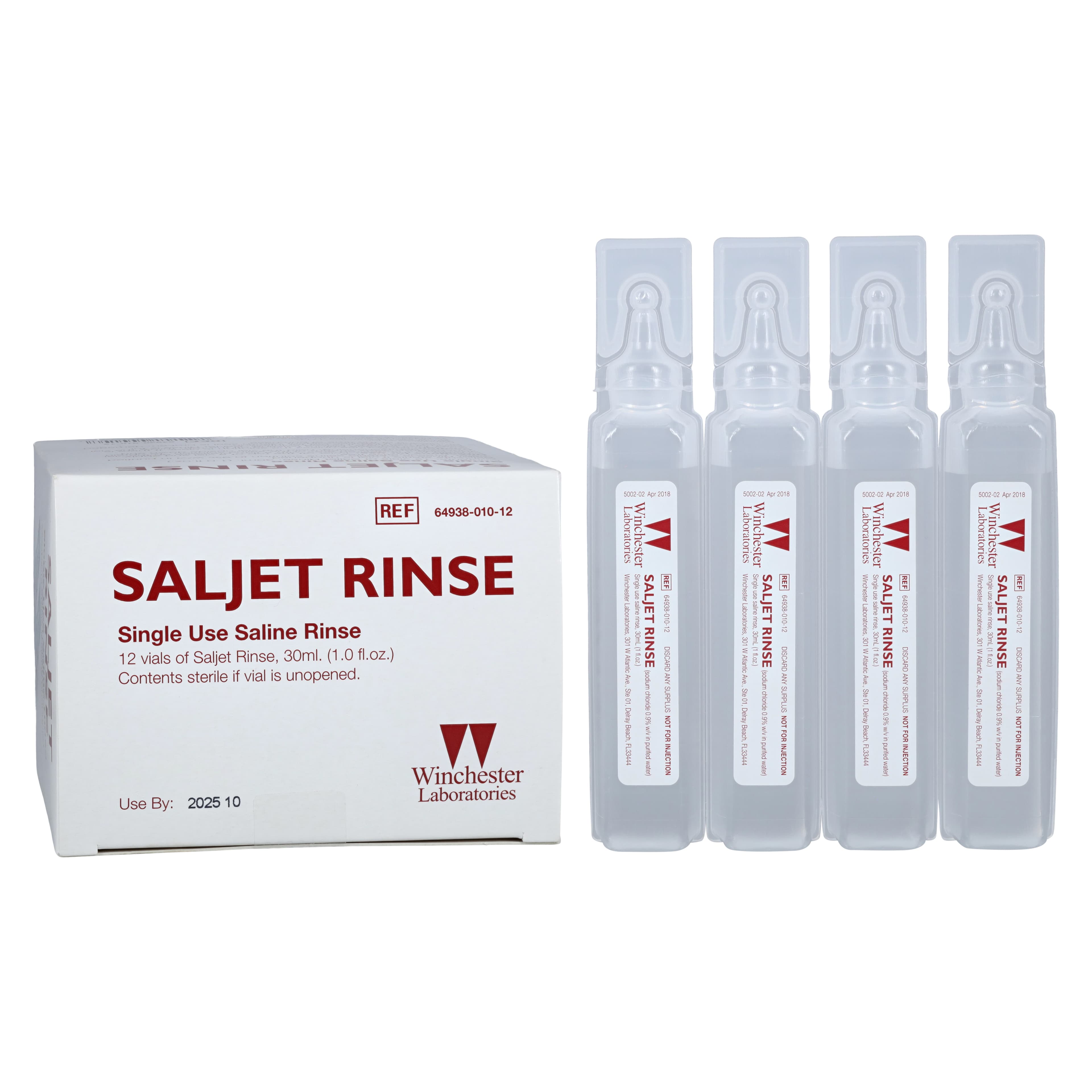 Saljet Sodium Chloride 0.9% Irrigation Solution, 30mL Vial, Sterile, Latex-Free, 12/Box thumbnail 2
