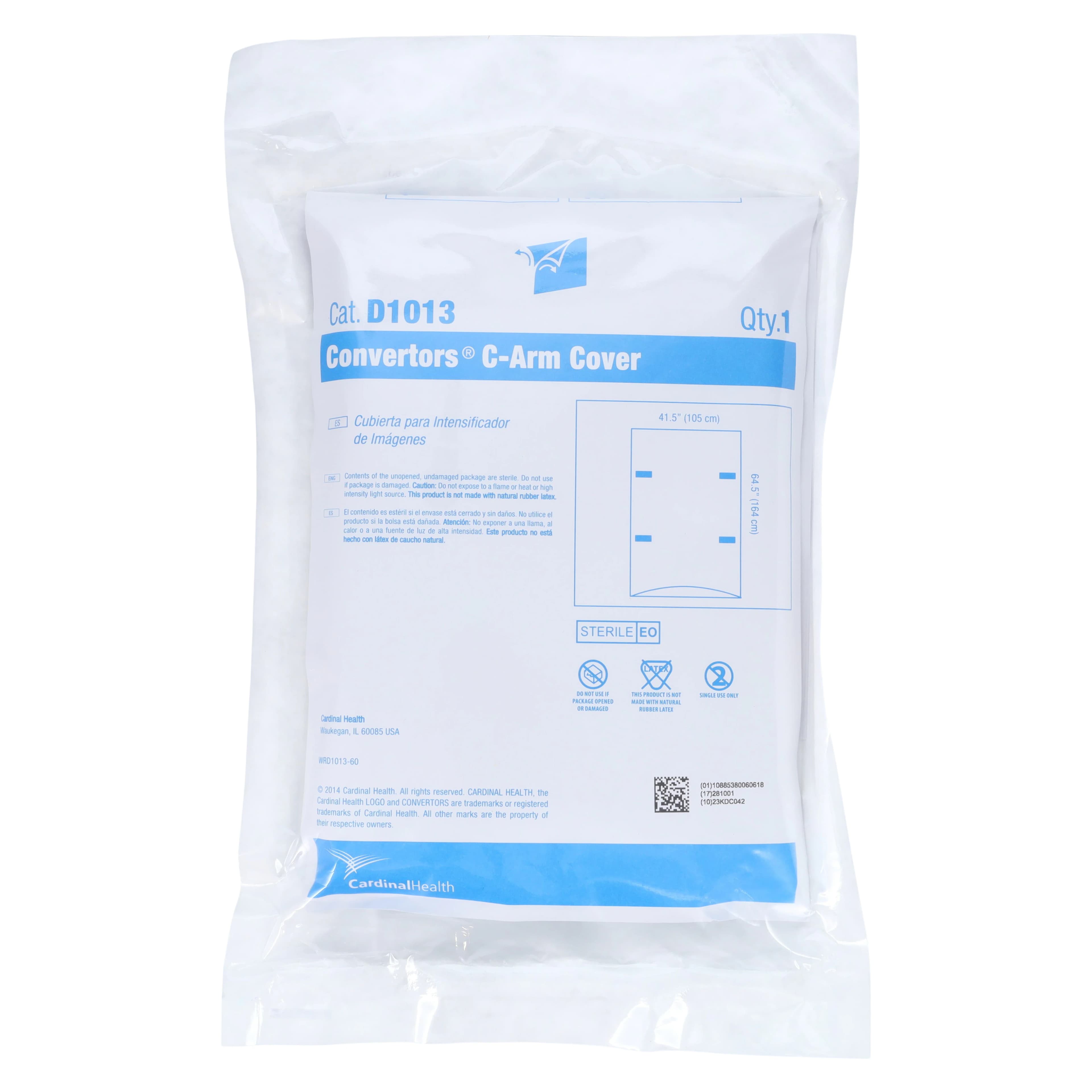 Medical Concepts Development Sterile C-Arm Cover, Clear, 41-1/2 x 64-1/2 inches - Cover C-Arm Sterile - Image 1