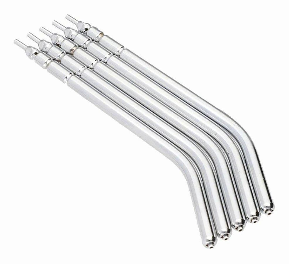 A-Dec Air & Water Syringe Tip, Standard, Autoclavable, 3-1/4", Stainless Steel, 5/Pack - Adec Air &amp; Water Syringe Tip - Image 1