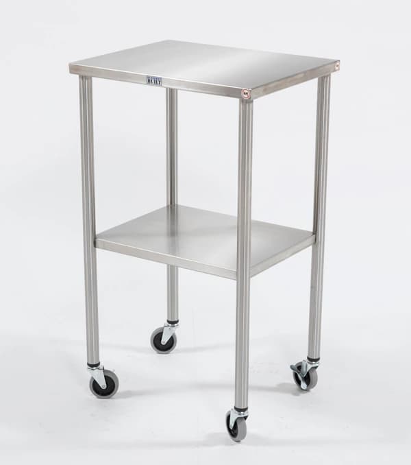 Blickman Industries Stainless Steel OR Instrument Table, 20" x 16" - Table O.R. Instrument SS - Image 1