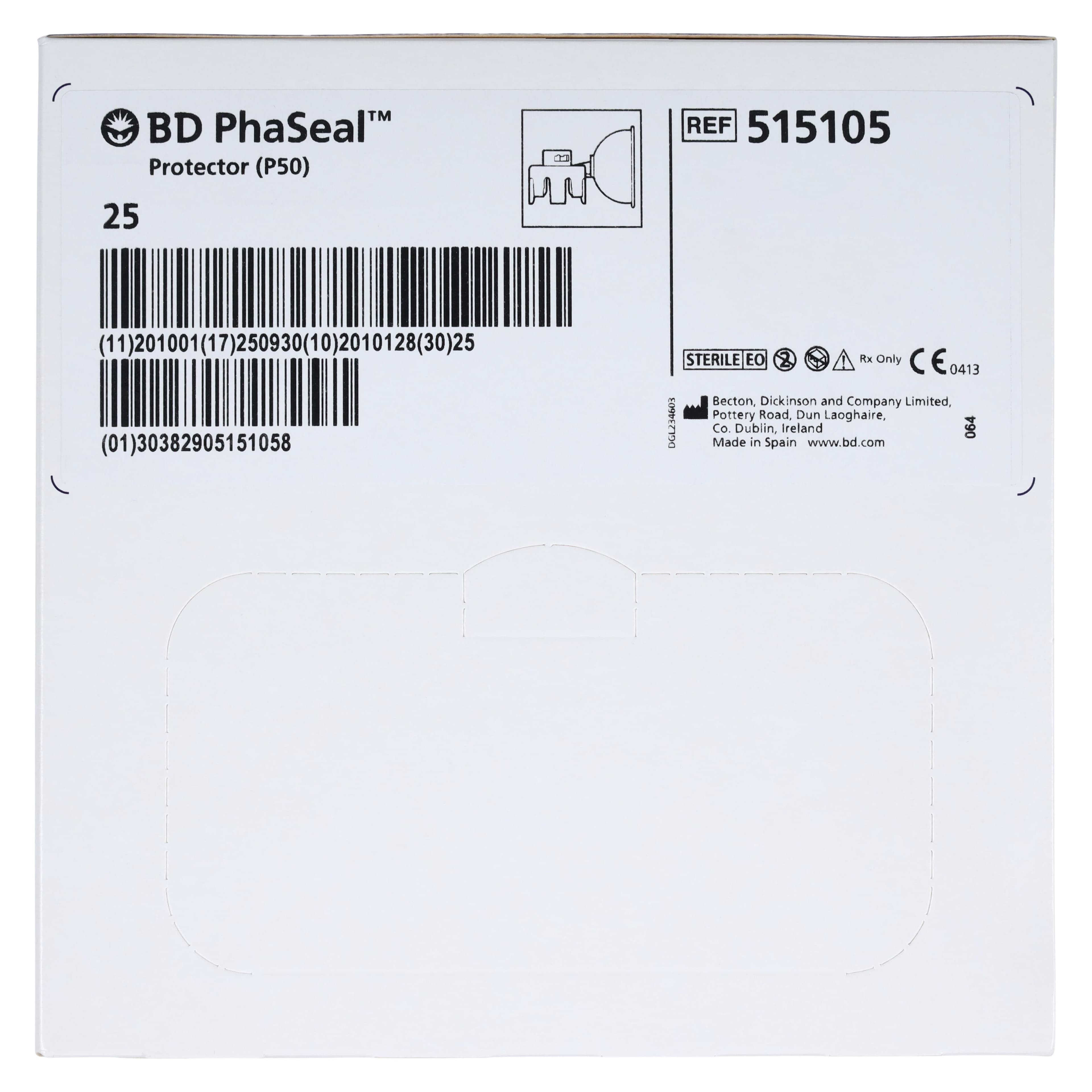BD PhaSeal Protector 50 Drug Vial Adapter, 50 mL Air Equalizing Capacity, Sterile, BPA-Free, Latex-Free, Green/White, 100/Case thumbnail 6