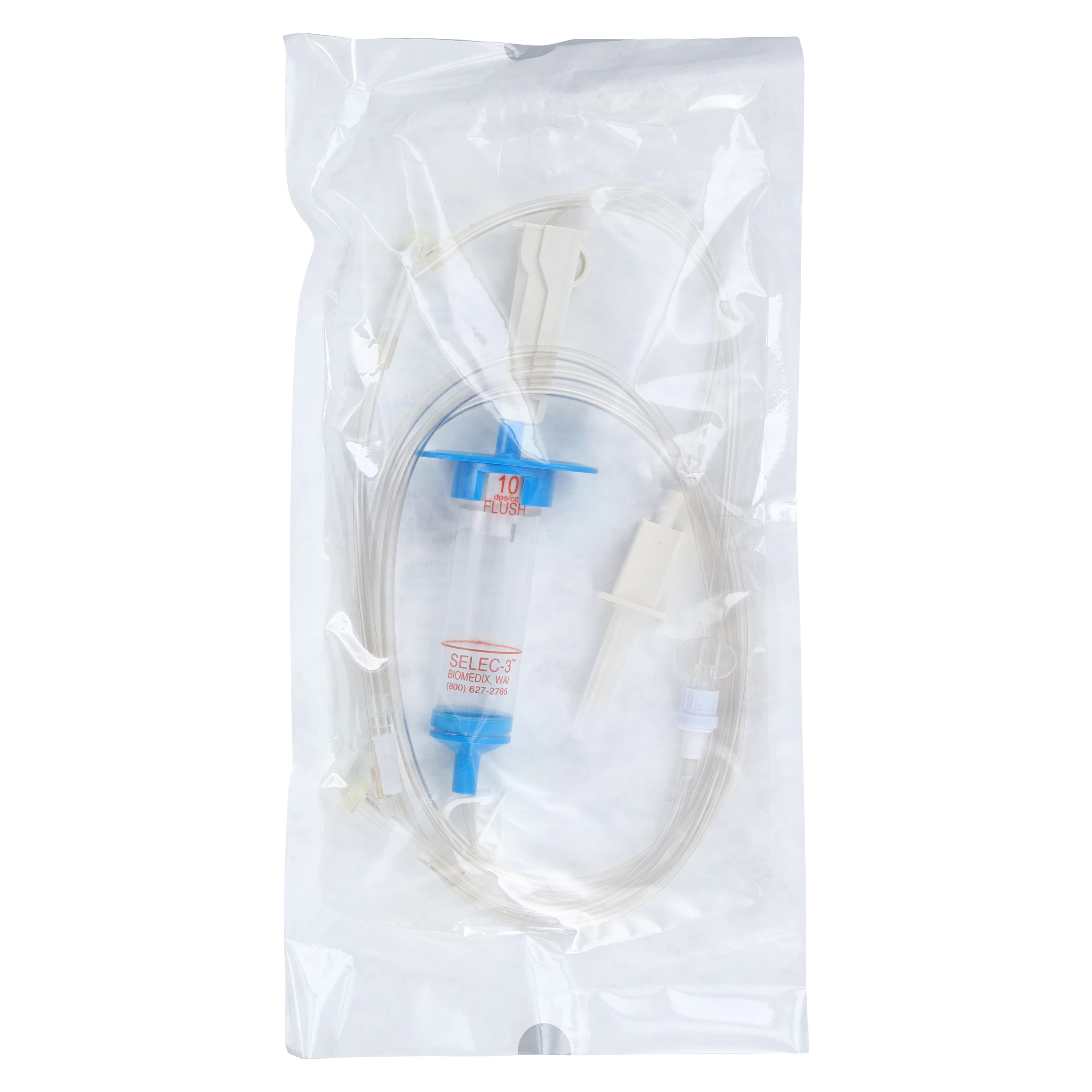 Biomedix Selec 3 IV Administration Set, Needleless, 2 Y-Injection Sites, 82", 10/15/60 Drops/mL, DEHP Free, Sterile, Each thumbnail 2