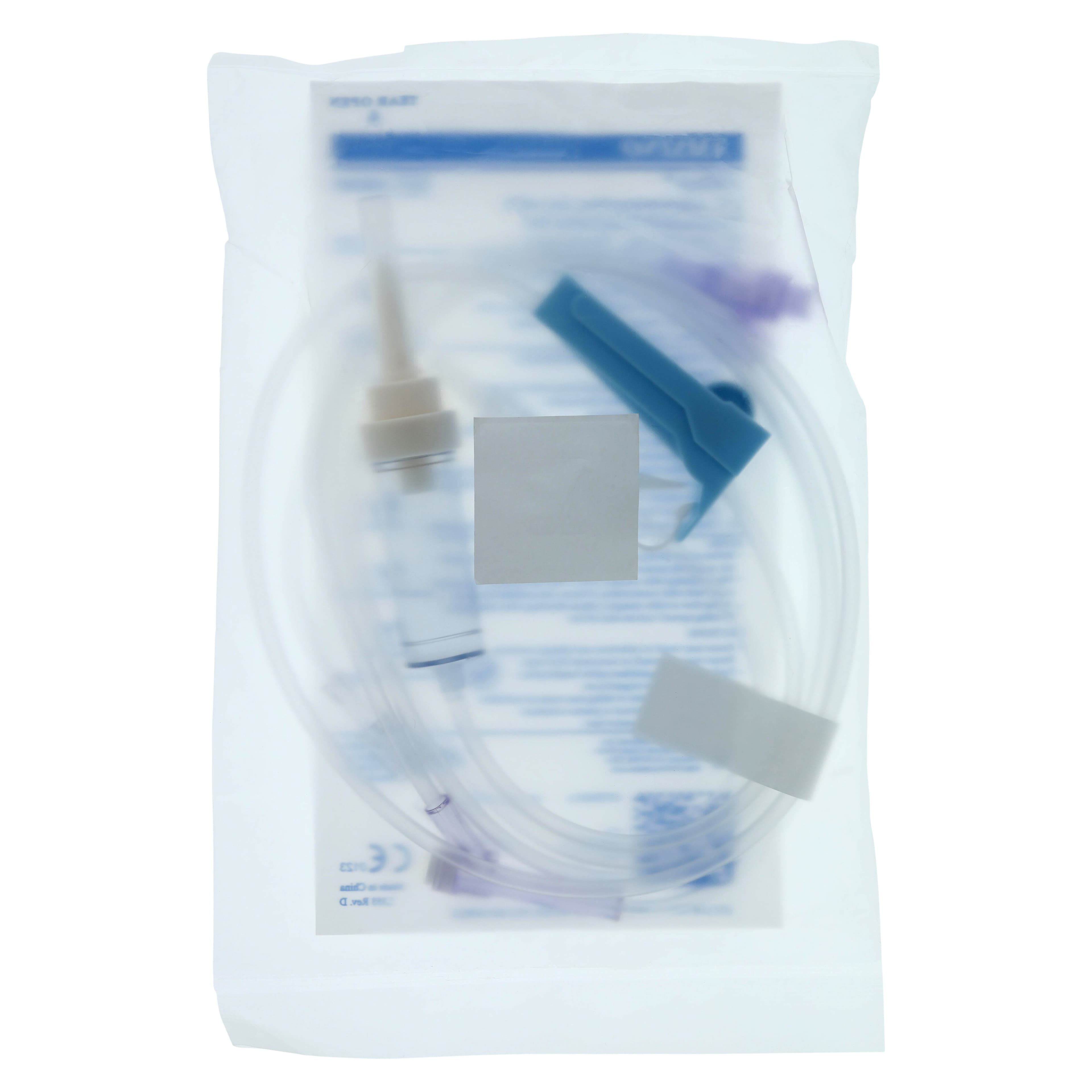 Amsino Amsafe EMS IV Administration Set, Needleless, 2 Y-Injection Sites, 10 Drops/mL, 83" with Extension Set, Non-DEHP, Sterile, Each thumbnail 4
