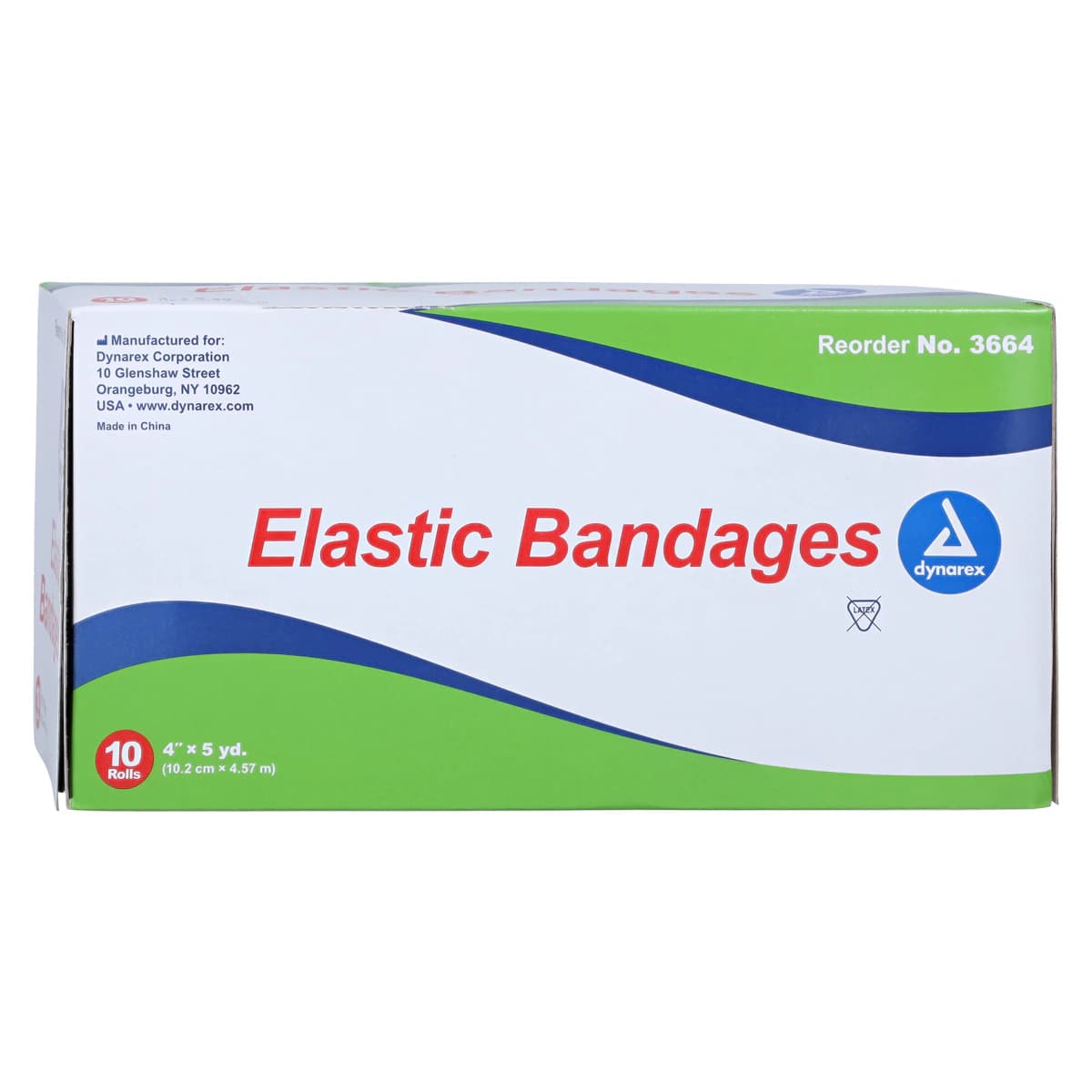 Dynarex Bandage Elastic Clips, 4" x 4.5 yd, Tan, Non-Sterile, 10/Box thumbnail 2