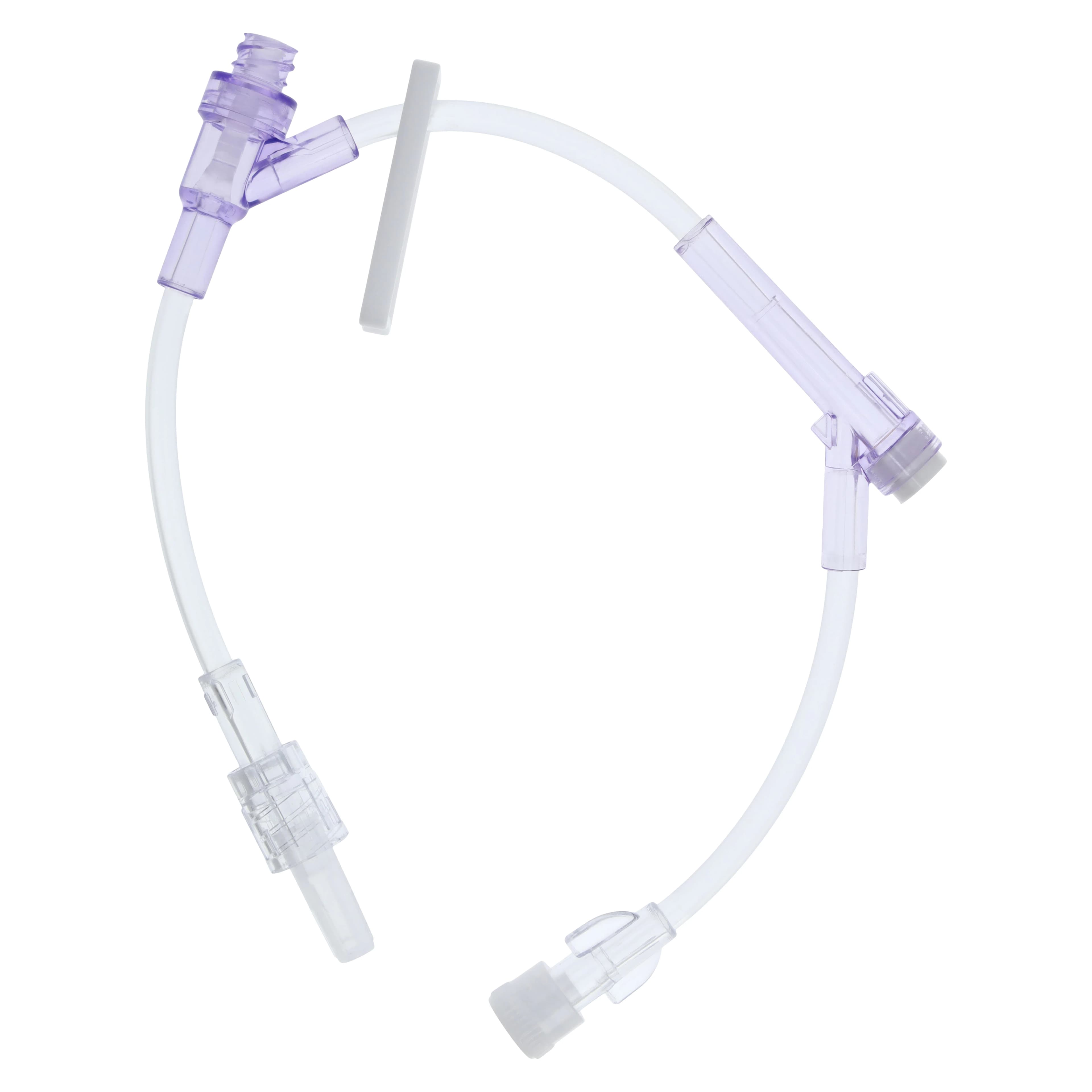 Amsafe IV Extension Set, Needleless, 6", 1 Y-Injection Site/1 Split Septum Site, Lavender, Each thumbnail 2