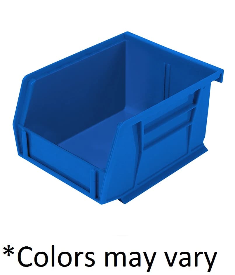 Drug Stor Bin 4-3/4, Semi-Clear Polymer Storage Bin with Label Holder, 5-3/8 x 4-1/8 x 3" - Drug Stor Bin 4-3/4 - Image 1