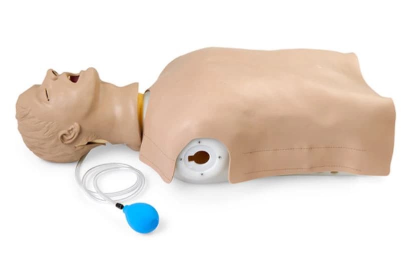 Life/form Airway Larry Torso Training Manikin, Light Skin, Adult Male, with Pump Spray Lubricant and Disposable Lower Airway - Airway Larry AW. Management - Image 1