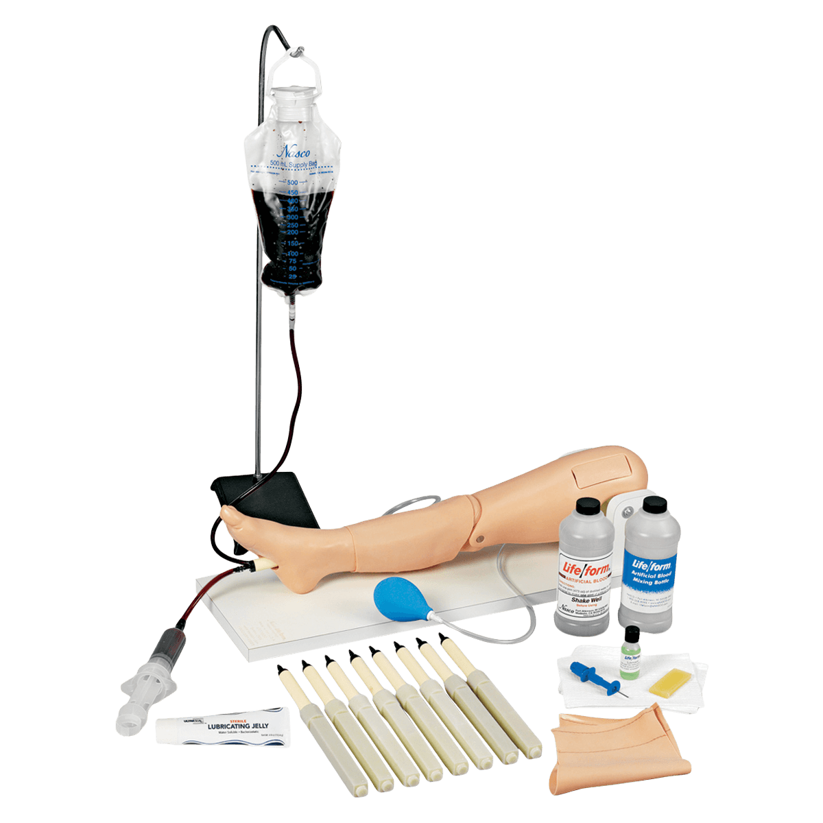 Life/form Intraosseous Infusion/Femoral Access Leg Training Manikin, Child, with Stand - Leg On Stand 10/Femoral Access - Image 1