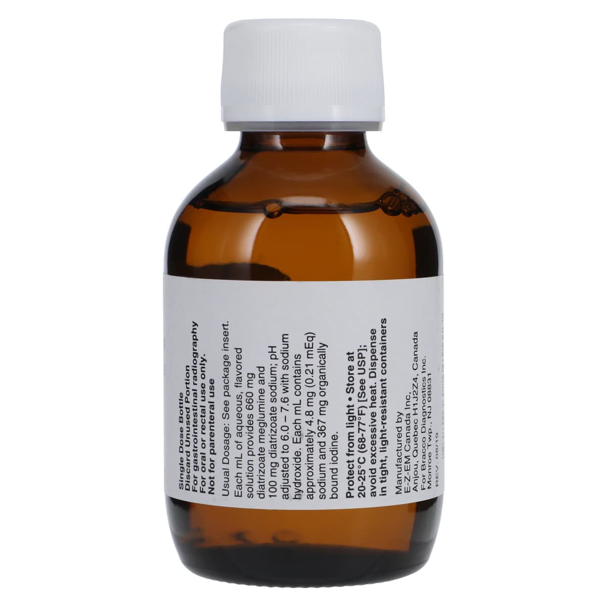 Gastrografin Oral Solution 0.37, Lemon Flavor, 120mL Bottle thumbnail 2
