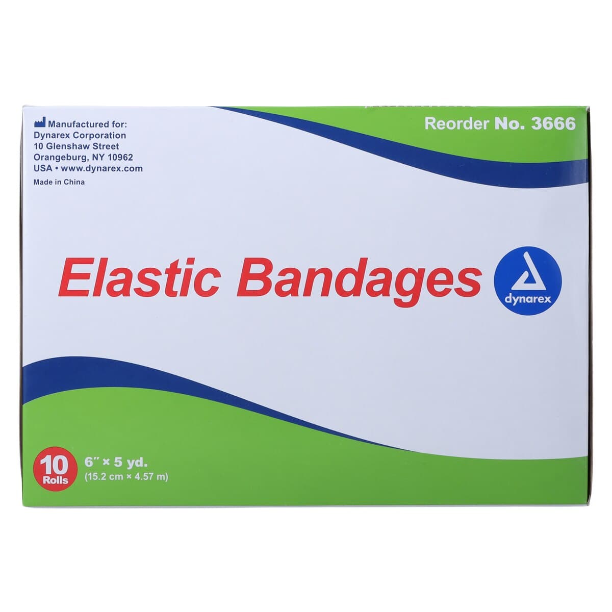 Dynarex Elastic Bandage with Clips, 6" x 4.5 yd, Tan, Non-Sterile, 10/Box thumbnail 5