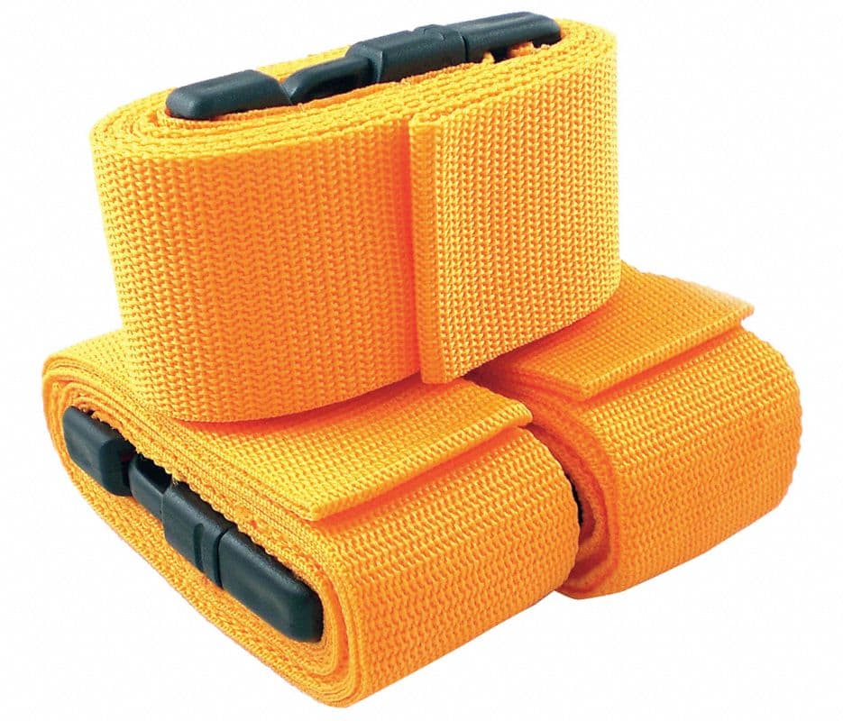 Medsource International Backboard Strap with Plastic Buckle, 2-Piece Set - Strap BckBrd w/Plstk Bckl 2pc - Image 1