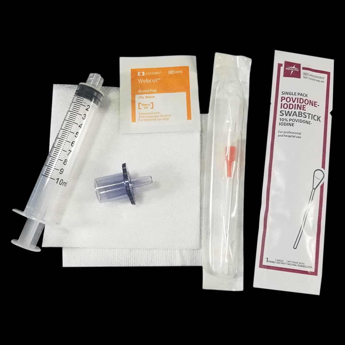Motion Medical Distributing Pediatric Cricothyrotomy Prep Kit, 10/Case - Pediatric Cric Prep Kit - Image 1