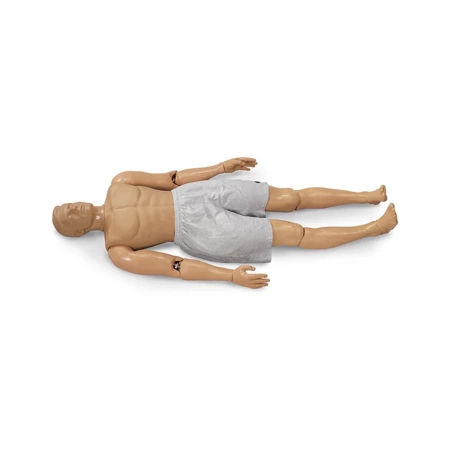 Rescue Randy Training Manikin, Large Body, Light Skin, Male Adult, 125 lb, 55x27x13" - Rescue Randy Large Body - Image 1