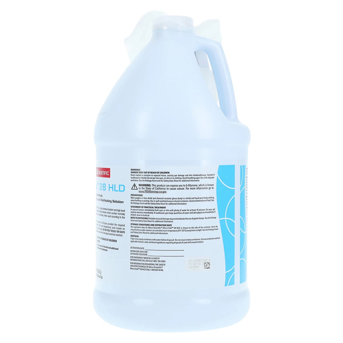 Micro-Scientific Micro-Cide 28 HLD Cold Sterilization Solution, 3% Glutaraldehyde, 1 Gallon, MICROCIDE1 thumbnail 2