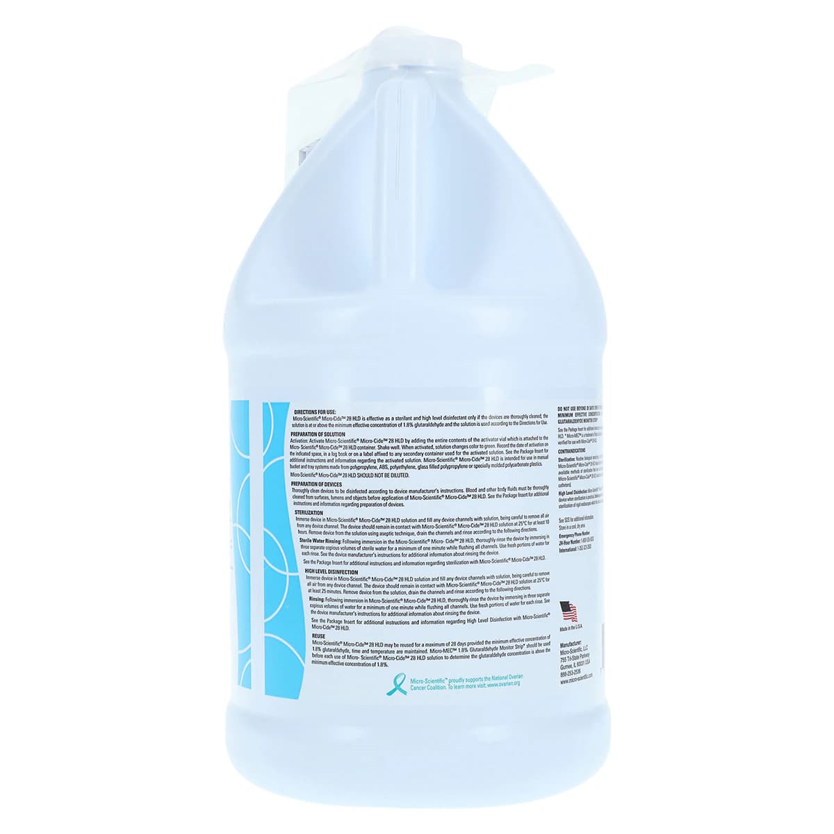 Micro-Scientific Micro-Cide 28 HLD Cold Sterilization Solution, 3% Glutaraldehyde, 1 Gallon, MICROCIDE1 thumbnail 3