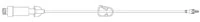 Amsafe IV Extension Set, Needleless, 8" Rotating Male Luer Lock Adapter, Priming Volume 1.2mL, Roberts Clamp, Non-DEHP, Sterile, Latex-Free, 100/Case thumbnail 2