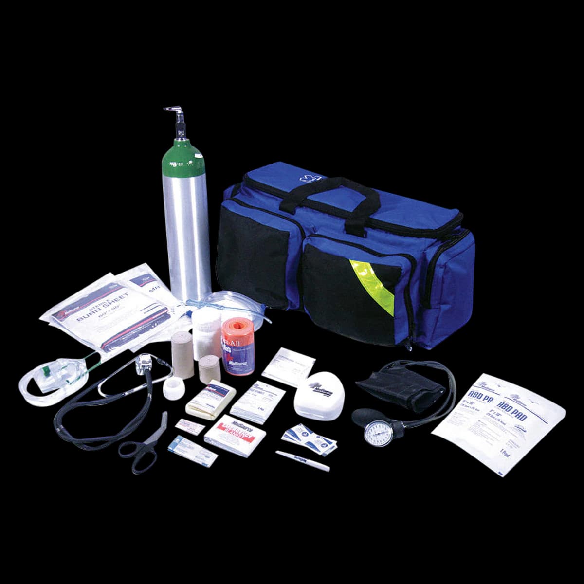 Medsource International Deluxe O2 Bag, Filled w/Empty, Royal Blue, 25x22x21" - Deluxe O2 Bag, Filled w/Empty - Image 1