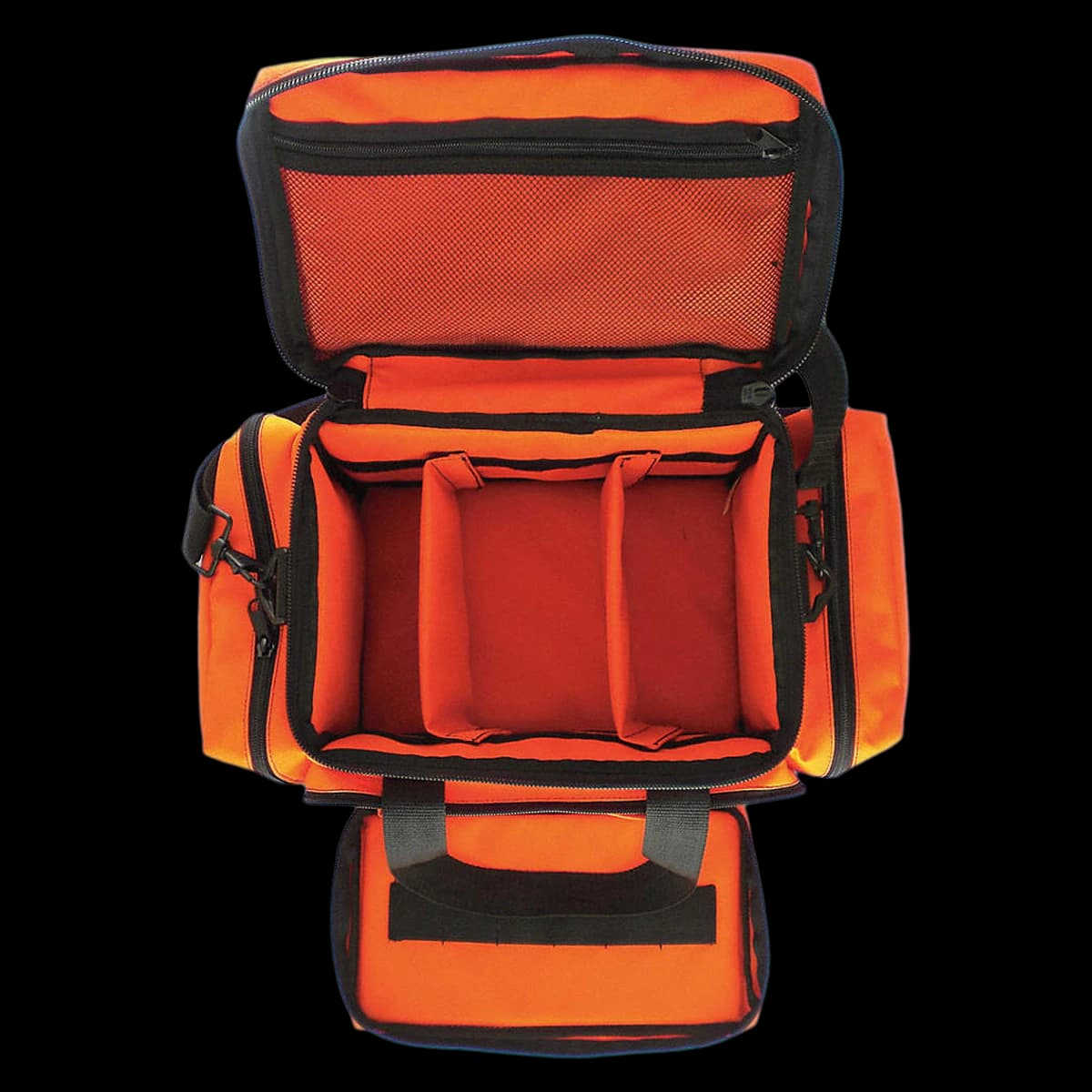Medsource International Attack Bag (Bag Only), 20x12x10", Orange, Zipper Closure, 2 Top Handles/Shoulder Strap - Attack Bag (Bag Only) - Image 1