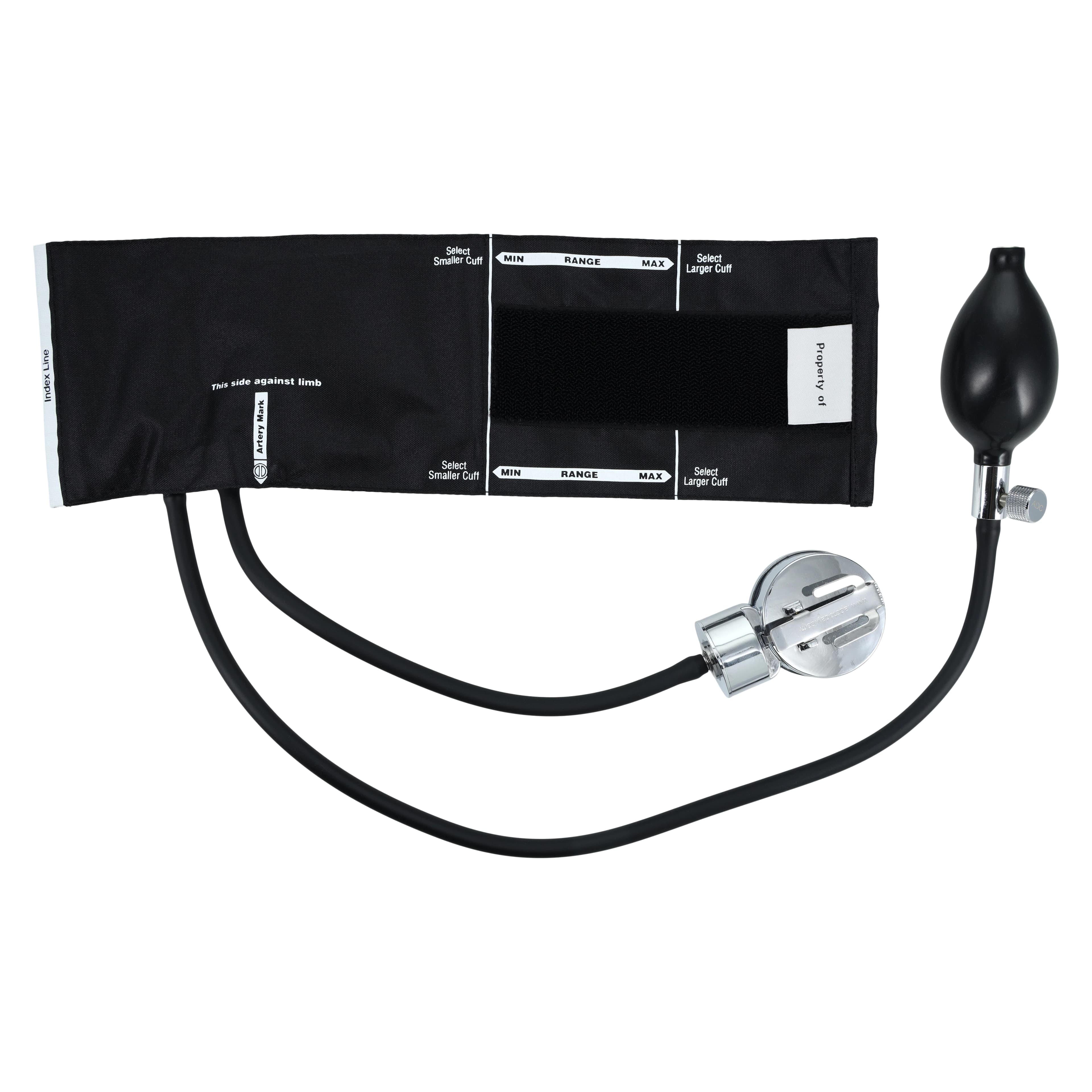 Diagnostix Aneroid Sphygmomanometer, Size 10, Black, Latex-Free, Arm Dial Display thumbnail 4