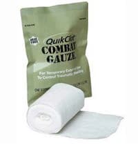 QuikClot Combat Gauze, Hemostatic Dressing, 4" x 4 yd, Single Pack - QuikClot Combat Gauze - Image 1