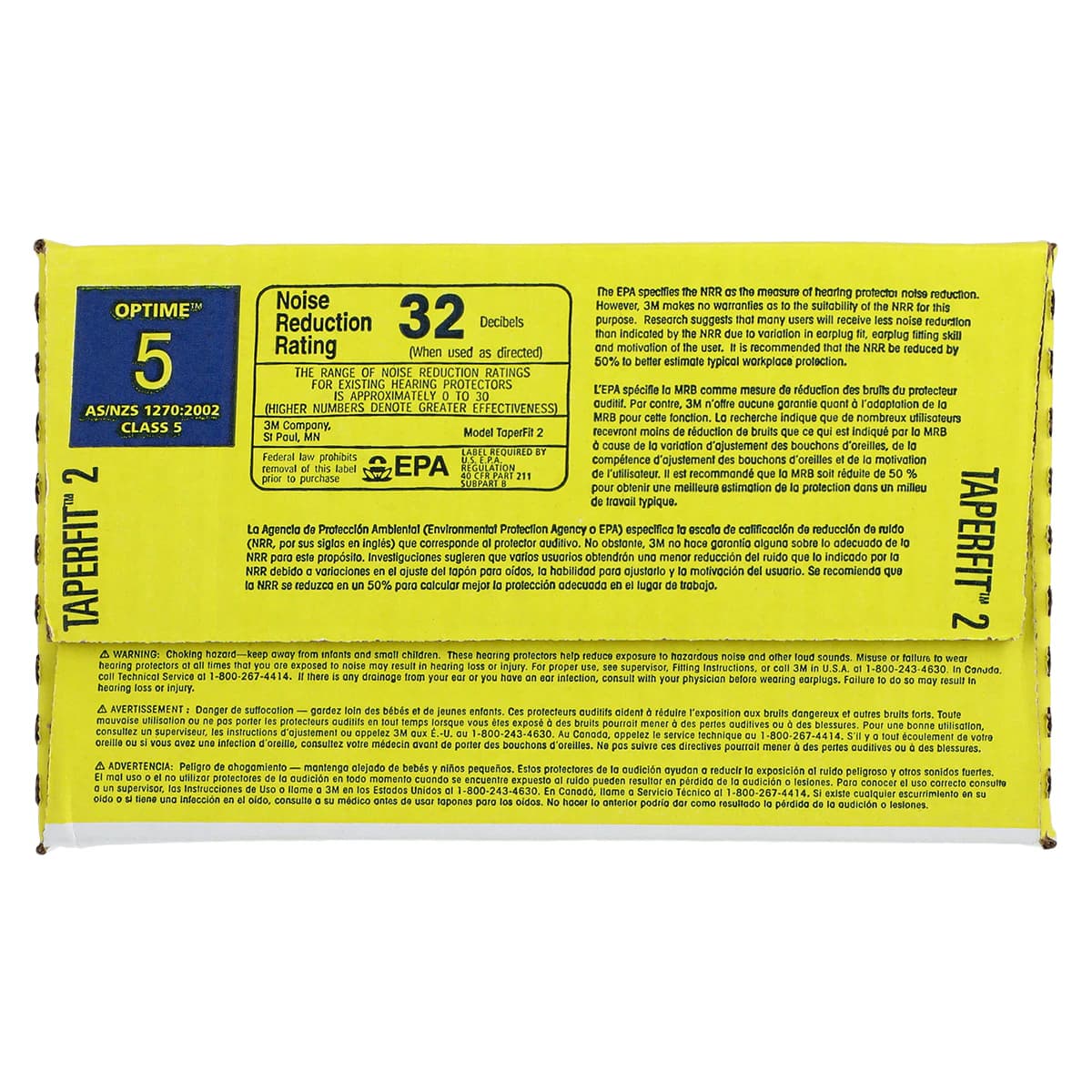 3M Occupational Health Ear Plugs without Cord, Regular Size, Uncorded, 200/Package thumbnail 2