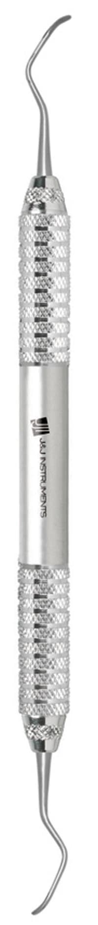 J&J Instruments Silk Columbia Curette #4R/4L, Double-End, 9.5mm Handle, Stainless Steel, 95-741 - SILK DE COLUMBIA CURETTE # 4R/4L - Image 1