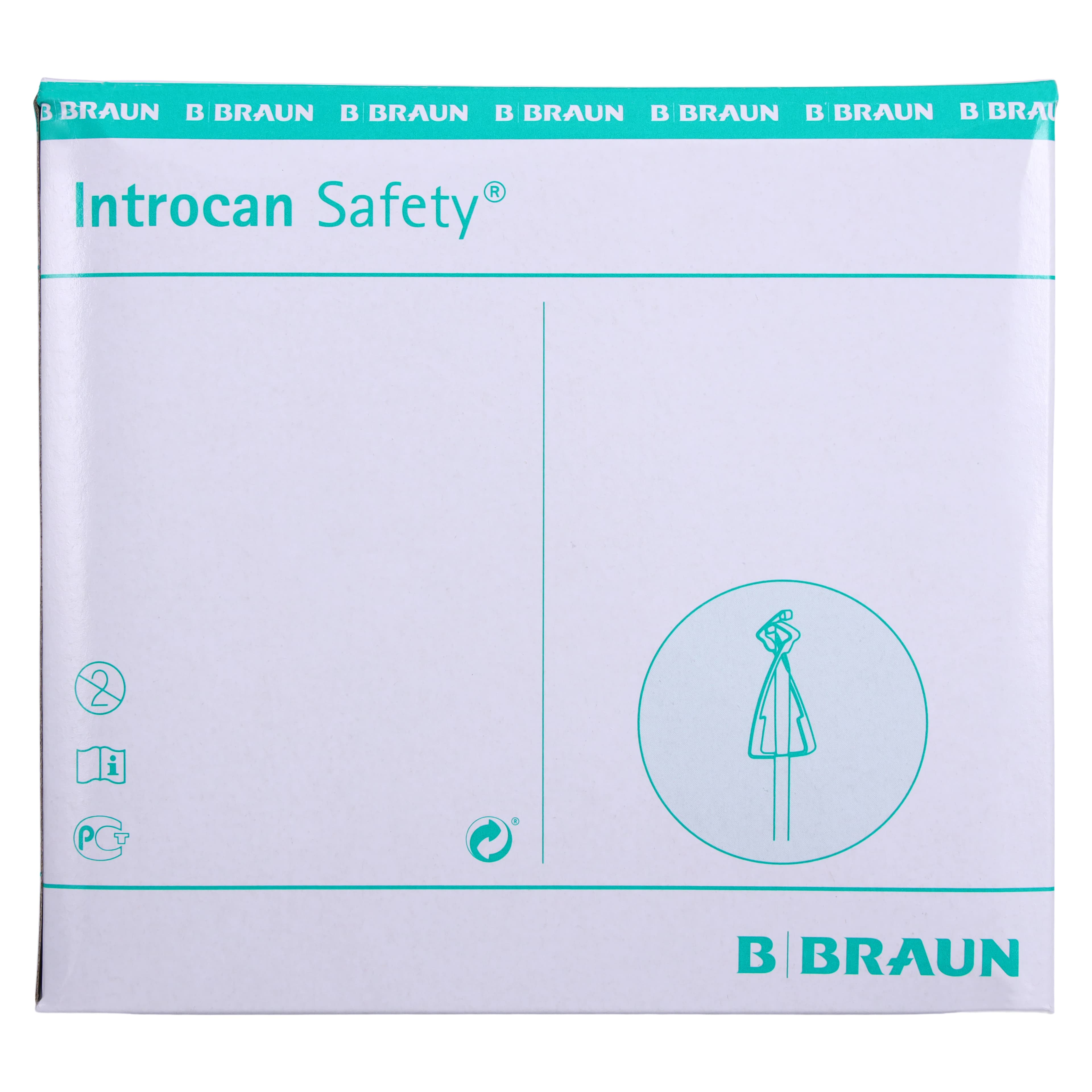 B. Braun Introcan Safety IV Catheter, 20 Gauge, 1-1/4", FEP, Straight with Wings, Pink, Sterile, 50/Box thumbnail 9