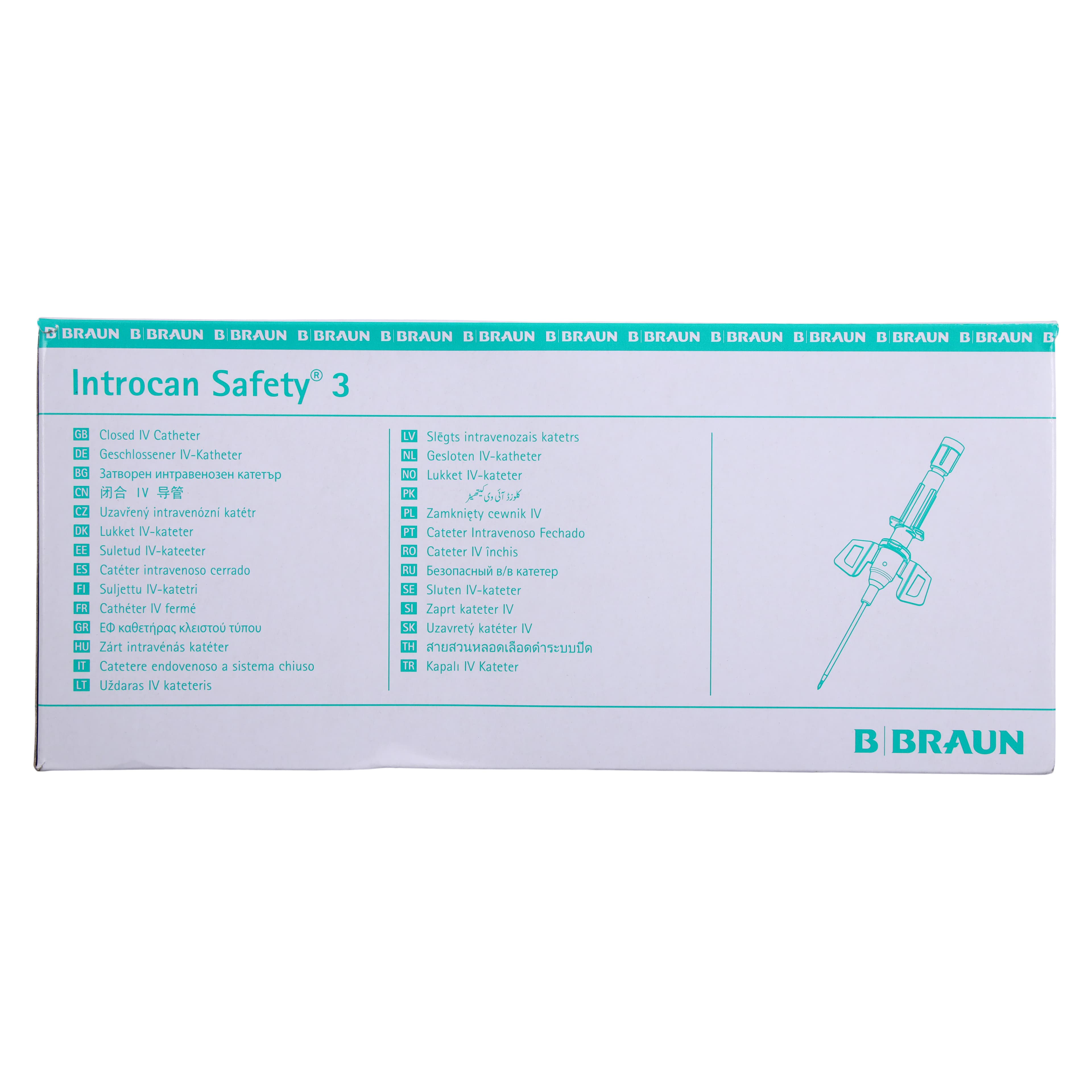 B. Braun Introcan Safety 3 IV Catheter, 24 Gauge, 3/4", Closed End, Yellow, 50/Box thumbnail 6
