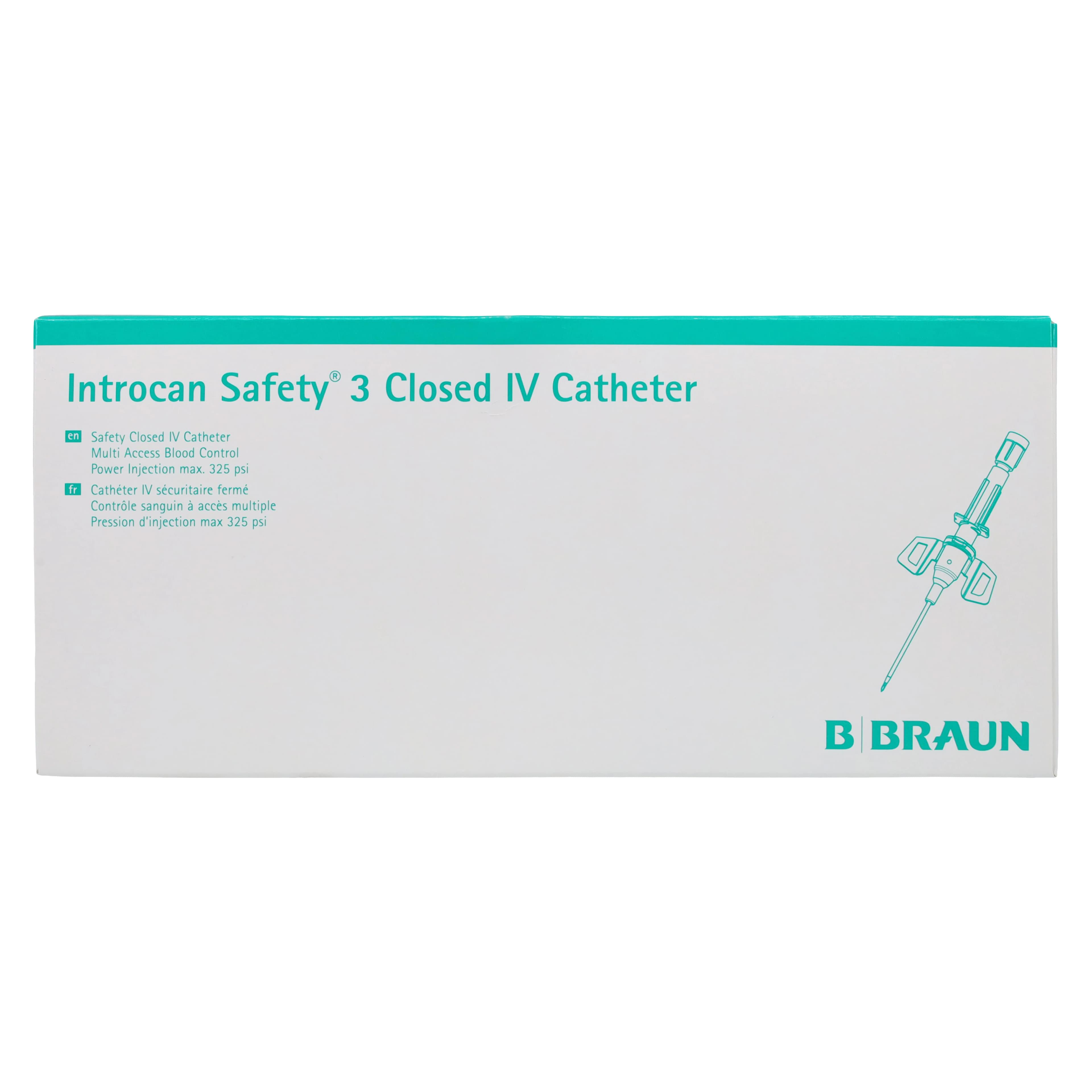 Introcan Safety 3 IV Catheter, 22 Gauge, 1", Polyurethane, Closed End, Non-DEHP/Non-PVC, Sterile, Blue, 50/Box thumbnail 4