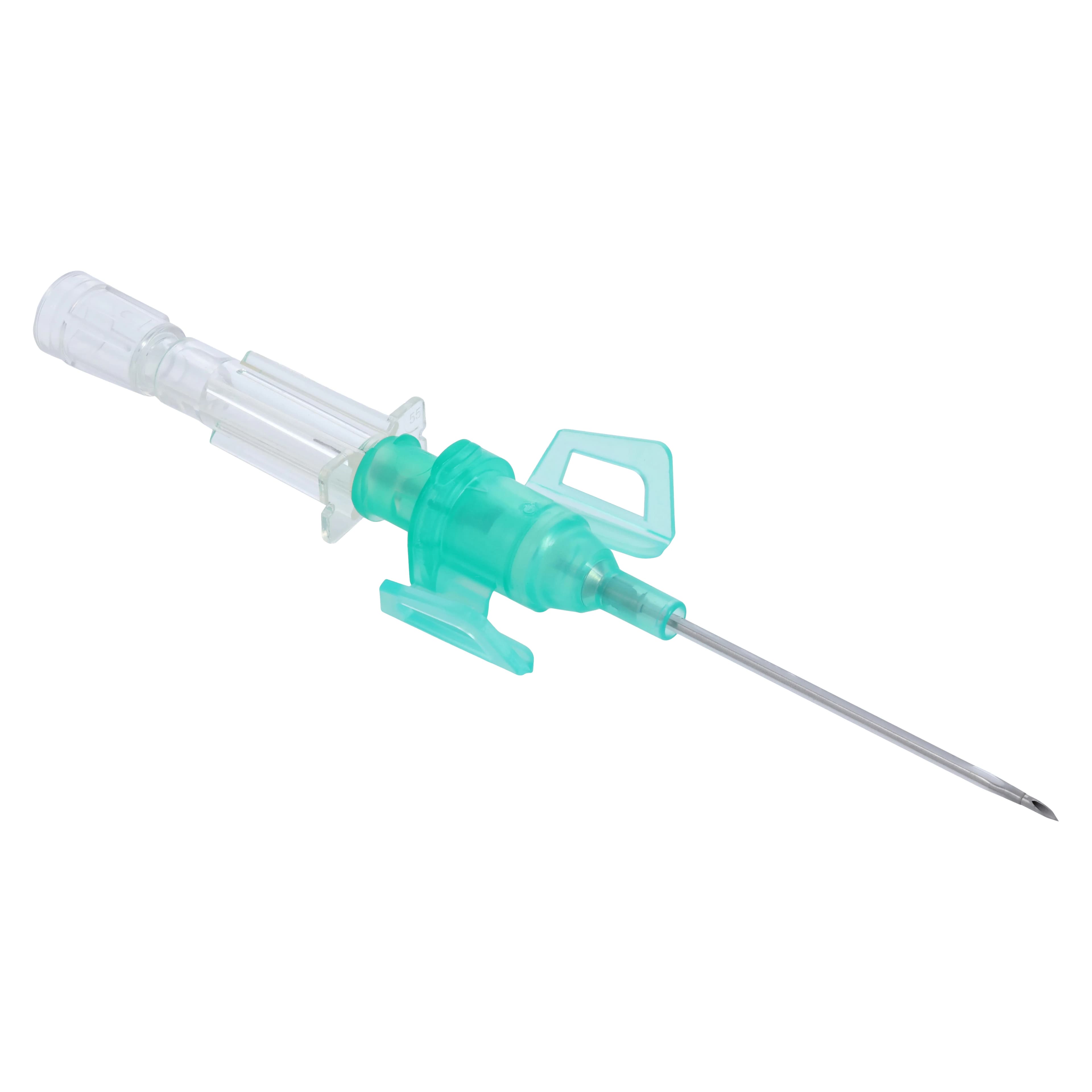 B. Braun Introcan Safety 3 IV Catheter, 18 Gauge, 1-1/4", Polyurethane, Closed End, Non-DEHP/Non-PVC, Sterile, Green, 50/Box thumbnail 2