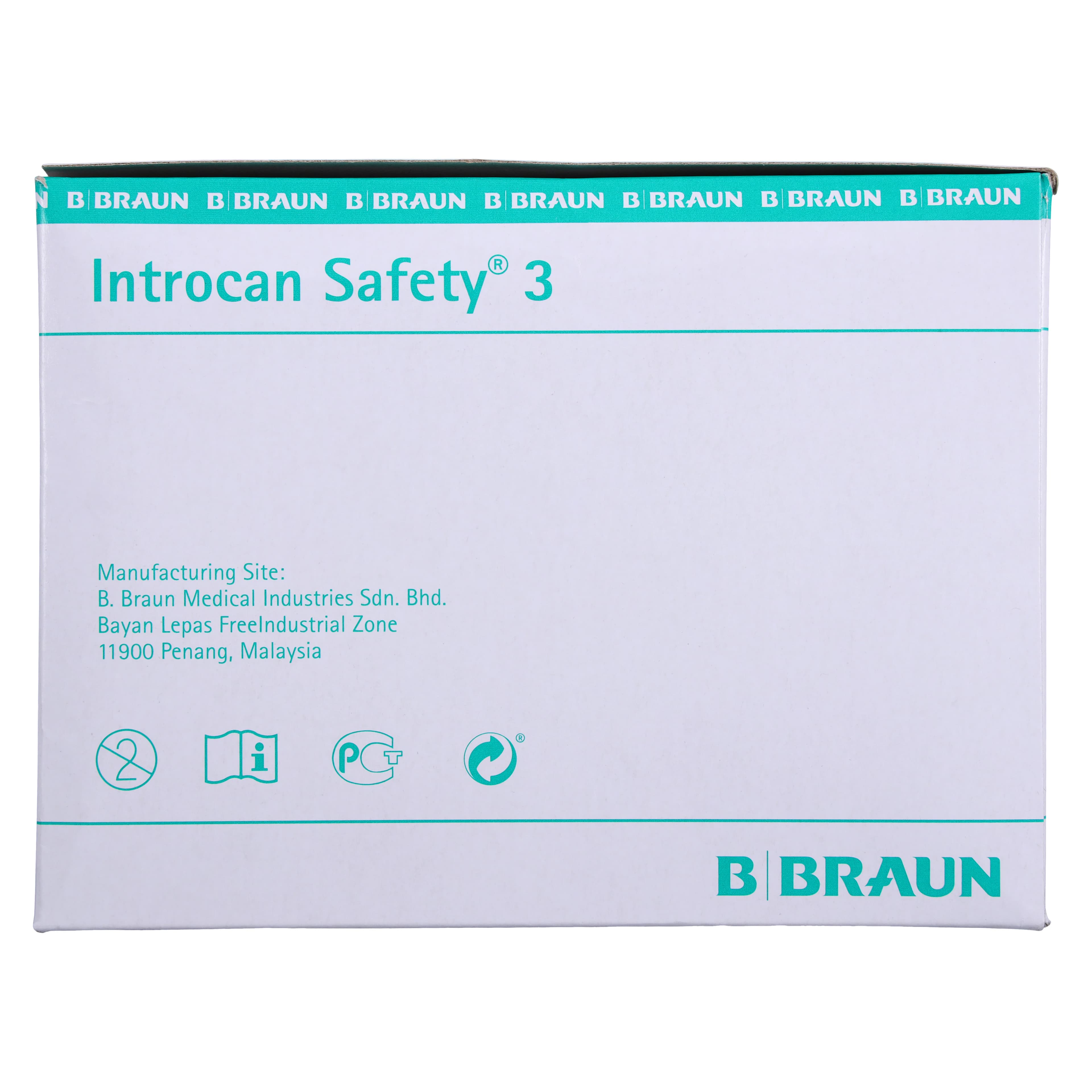 B. Braun Introcan Safety 3 IV Catheter, 18 Gauge, 1-1/4", Polyurethane, Closed End, Non-DEHP/Non-PVC, Sterile, Green, 50/Box thumbnail 7