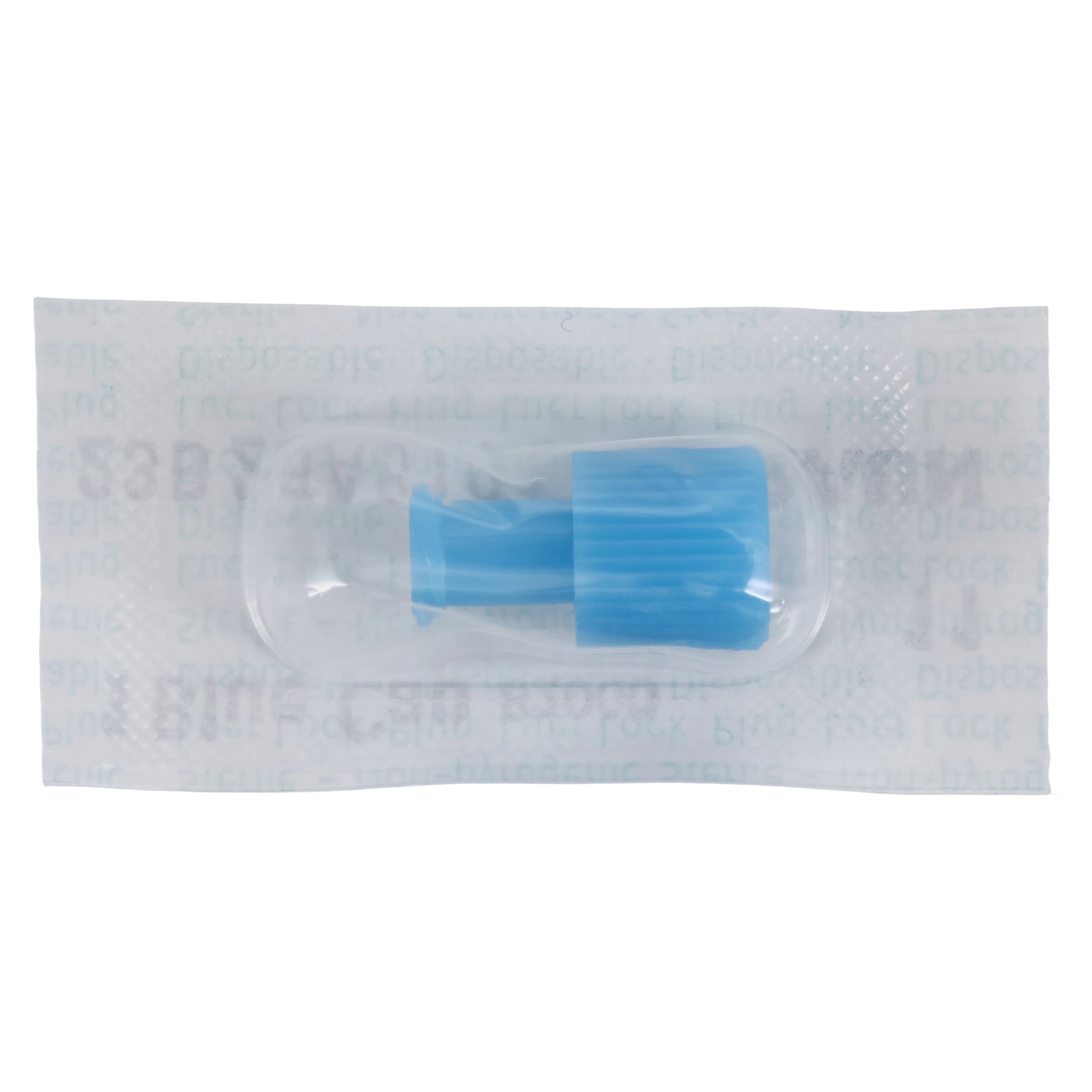 B. Braun Capping Device, Dual Function, Female/Male Luer Fitting, Blue, 100/Box thumbnail 4