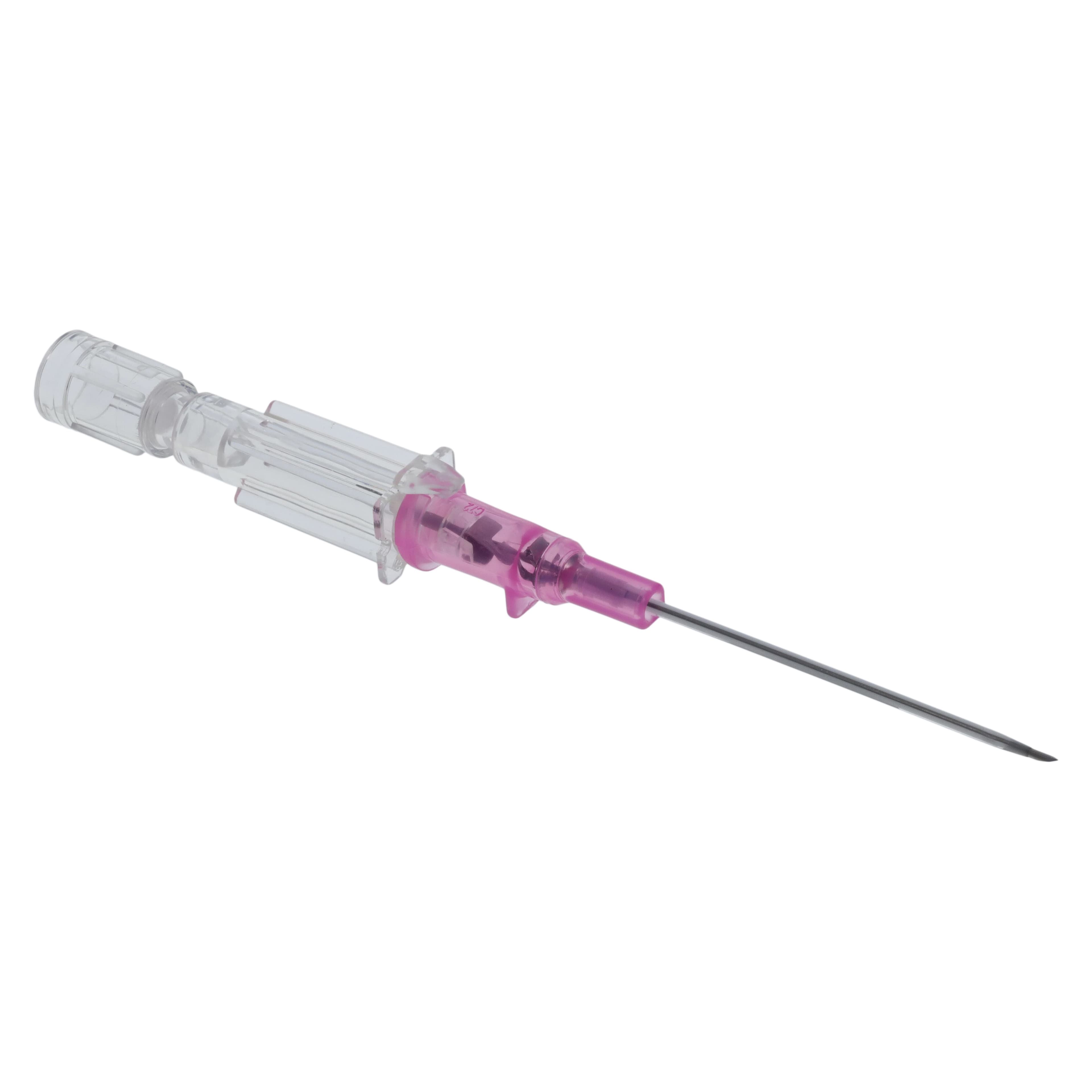 Introcan Safety IV Catheter, 20 Gauge, 1-1/4", Pink, Straight, Non-DEHP, Latex-Free, Sterile, Each thumbnail 3