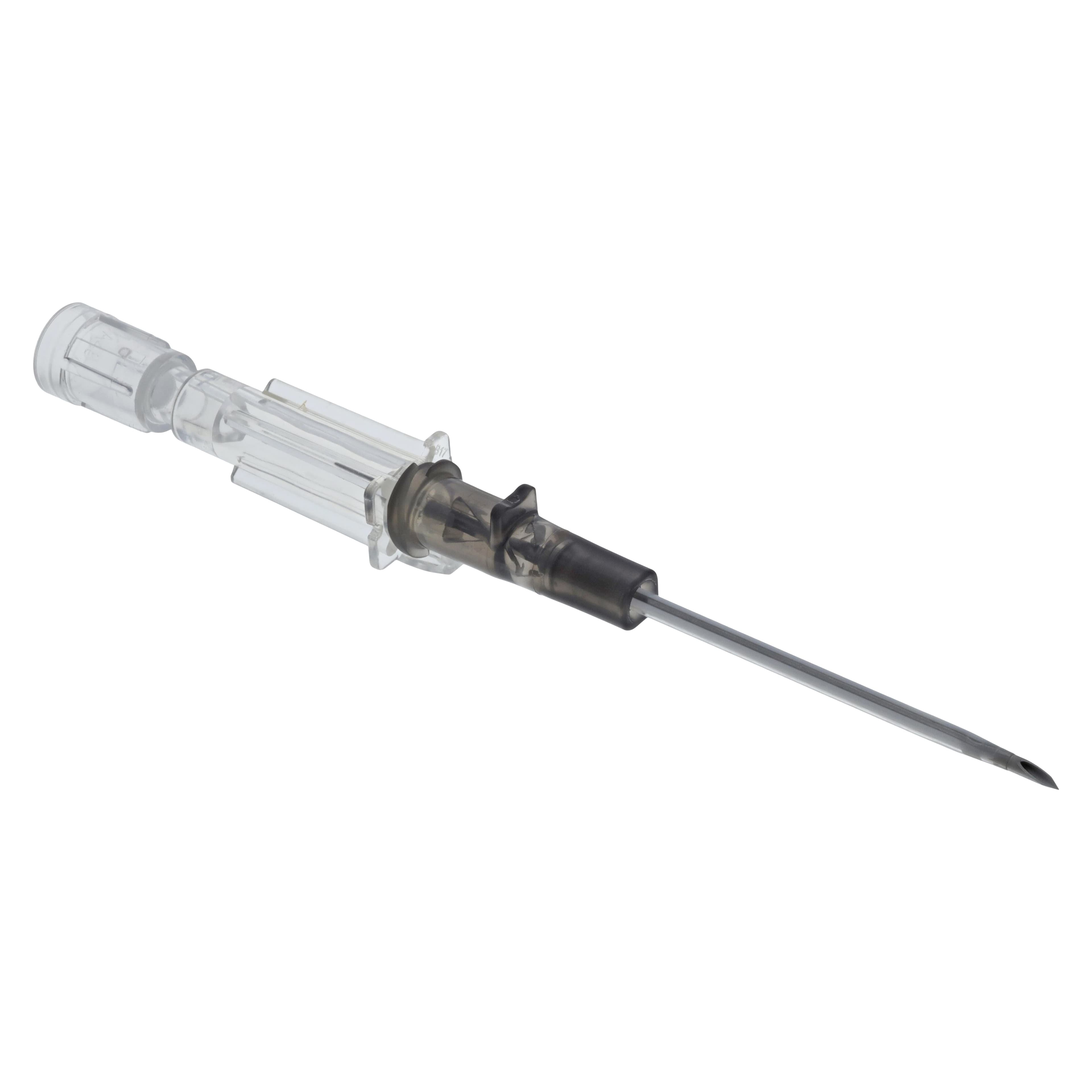 Introcan Safety IV Catheter, 16 Gauge, 1-1/4", Gray, Straight, Non-DEHP, Sterile, Each thumbnail 3