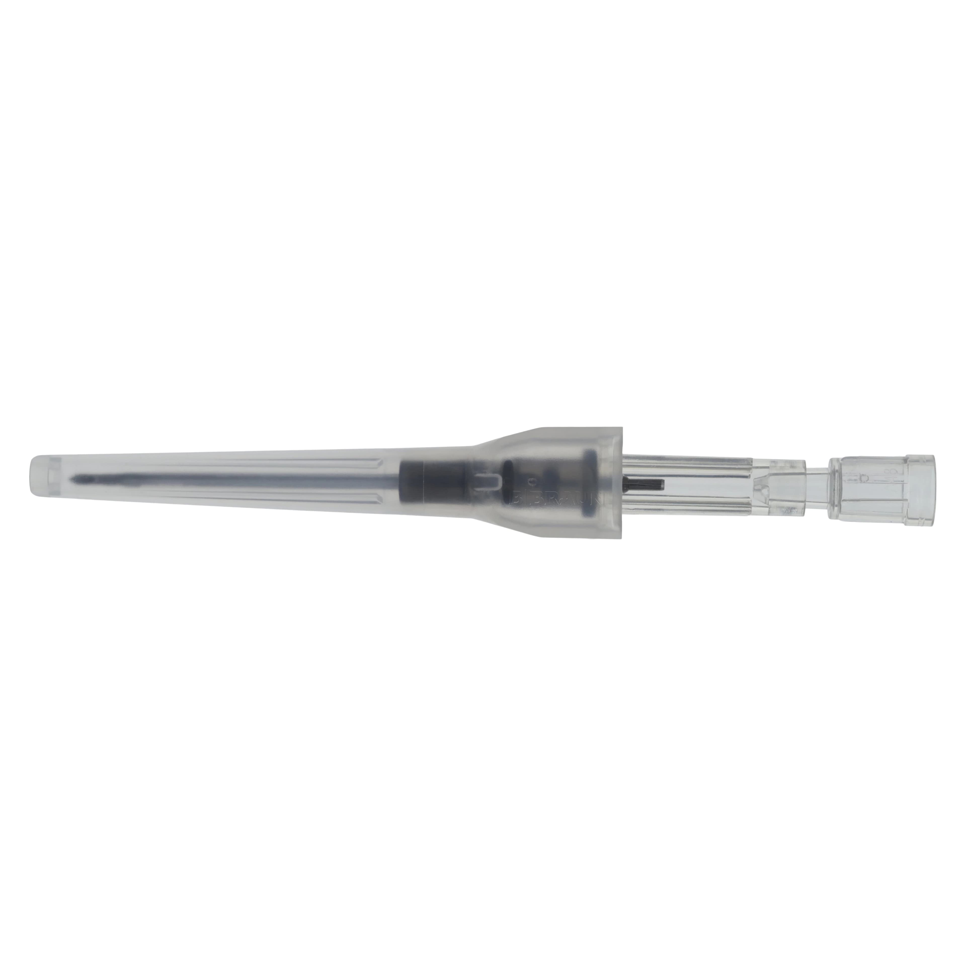 Introcan Safety IV Catheter, 16 Gauge, 1-1/4", Gray, Straight, Non-DEHP, Sterile, Each thumbnail 4