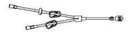 B. Braun Peripheral IV Extension Set, Y-Type, 8" Tubing, 2 Female Luer Lock Spin-Lock Connectors, Primary Infusion Spike, 2 On/Off Clamps, Back Check Valve, Sterile, 50/Case - IV Set Y-Extension 10" - Image 1