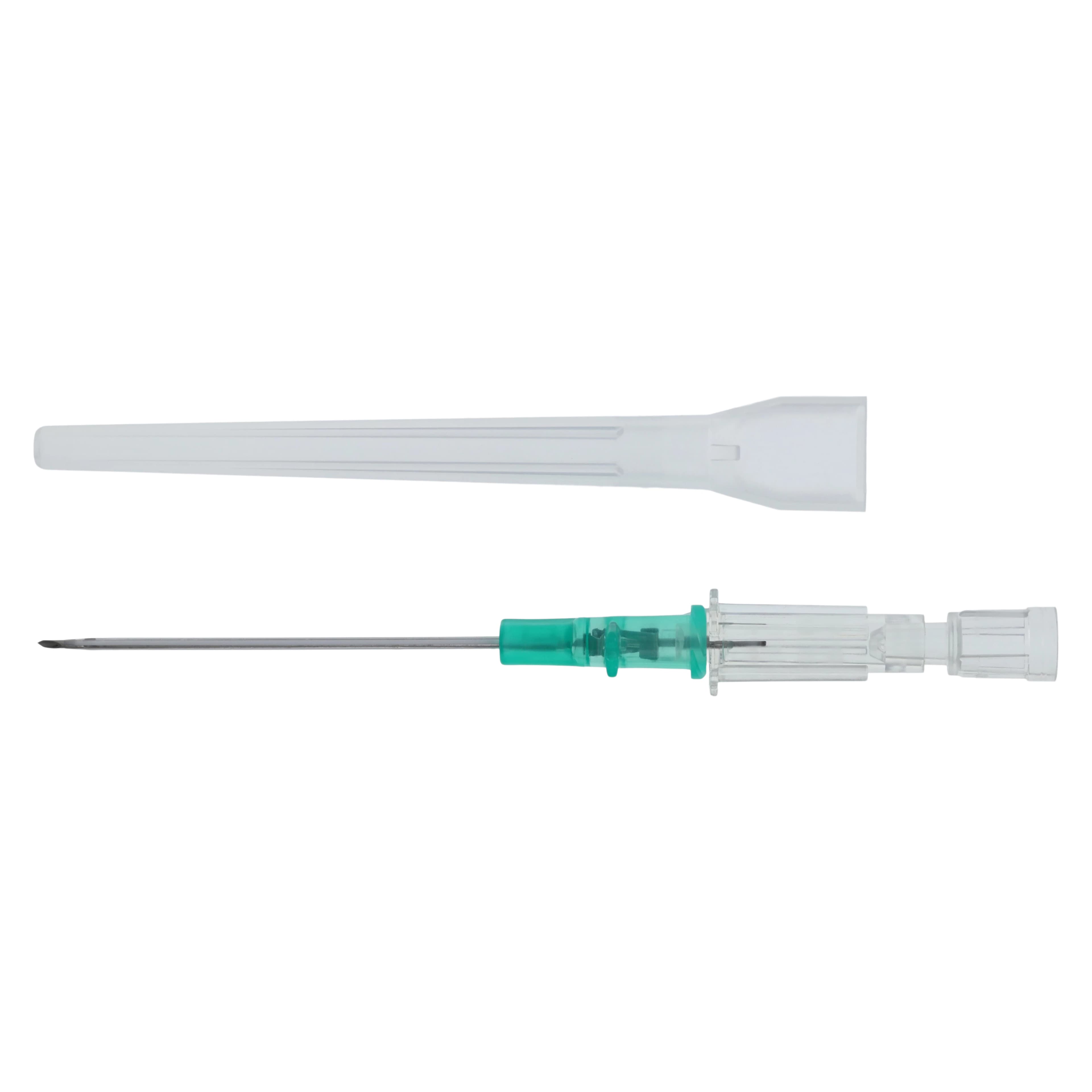 Introcan Safety IV Catheter, 18 Gauge, 1-3/4", Green, Straight, Non-DEHP, Latex-Free, Sterile, Each thumbnail 2