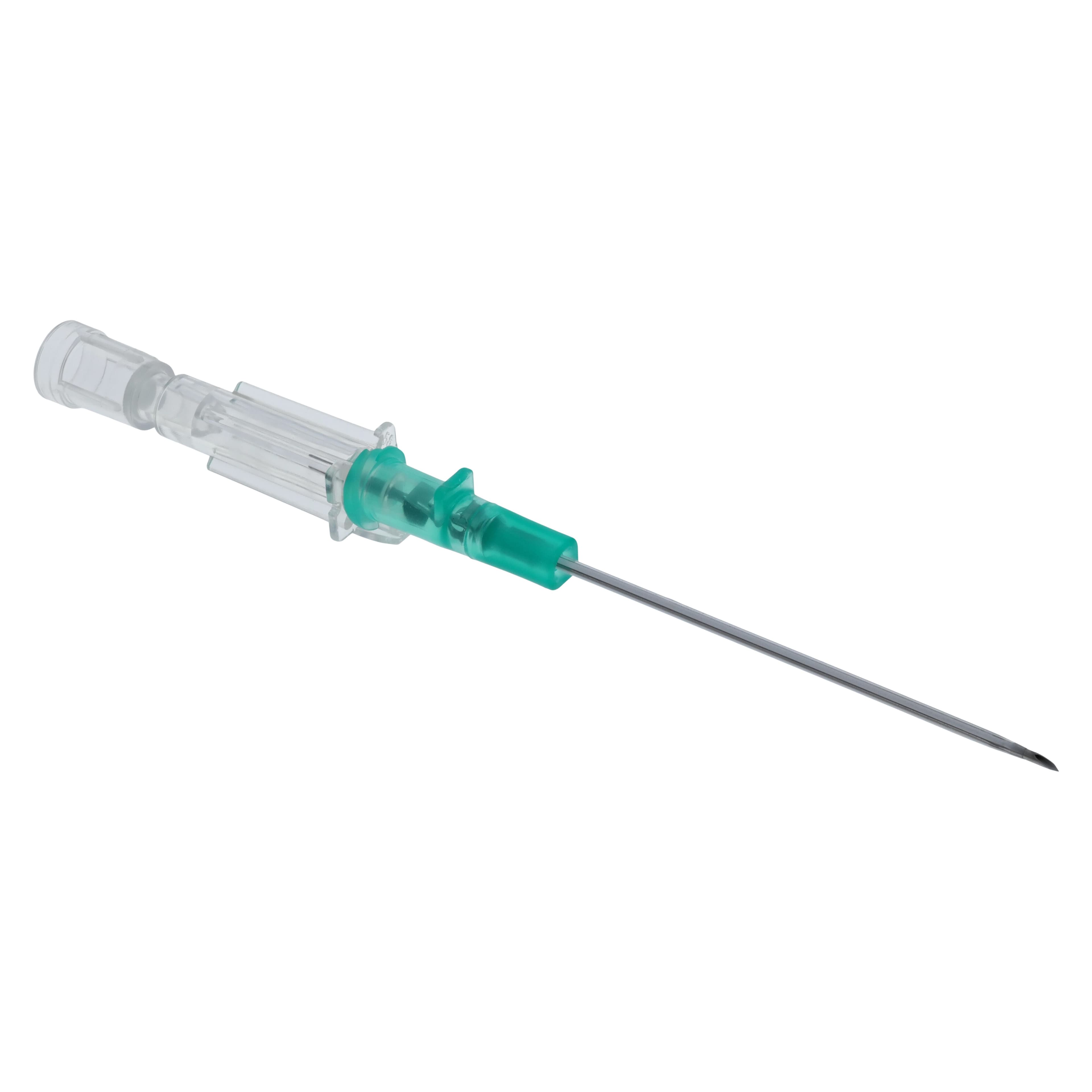 Introcan Safety IV Catheter, 18 Gauge, 1-3/4", Green, Straight, Non-DEHP, Latex-Free, Sterile, Each thumbnail 3