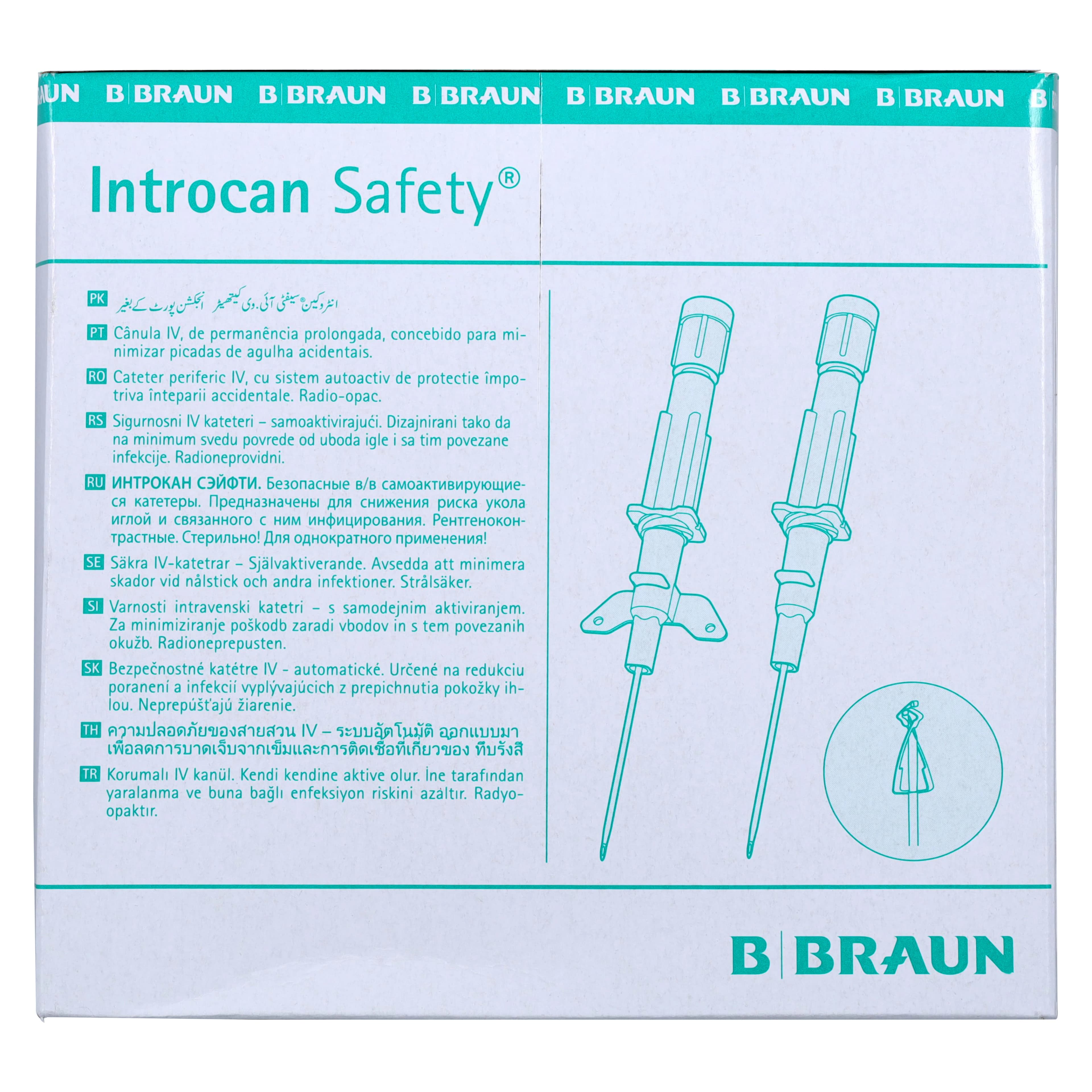 Introcan Safety Cath Wing IV Catheter, 22 Gauge, 1", Blue, Sterile, Non-DEHP/Non-PVC, Latex-Free, 50/Box thumbnail 4