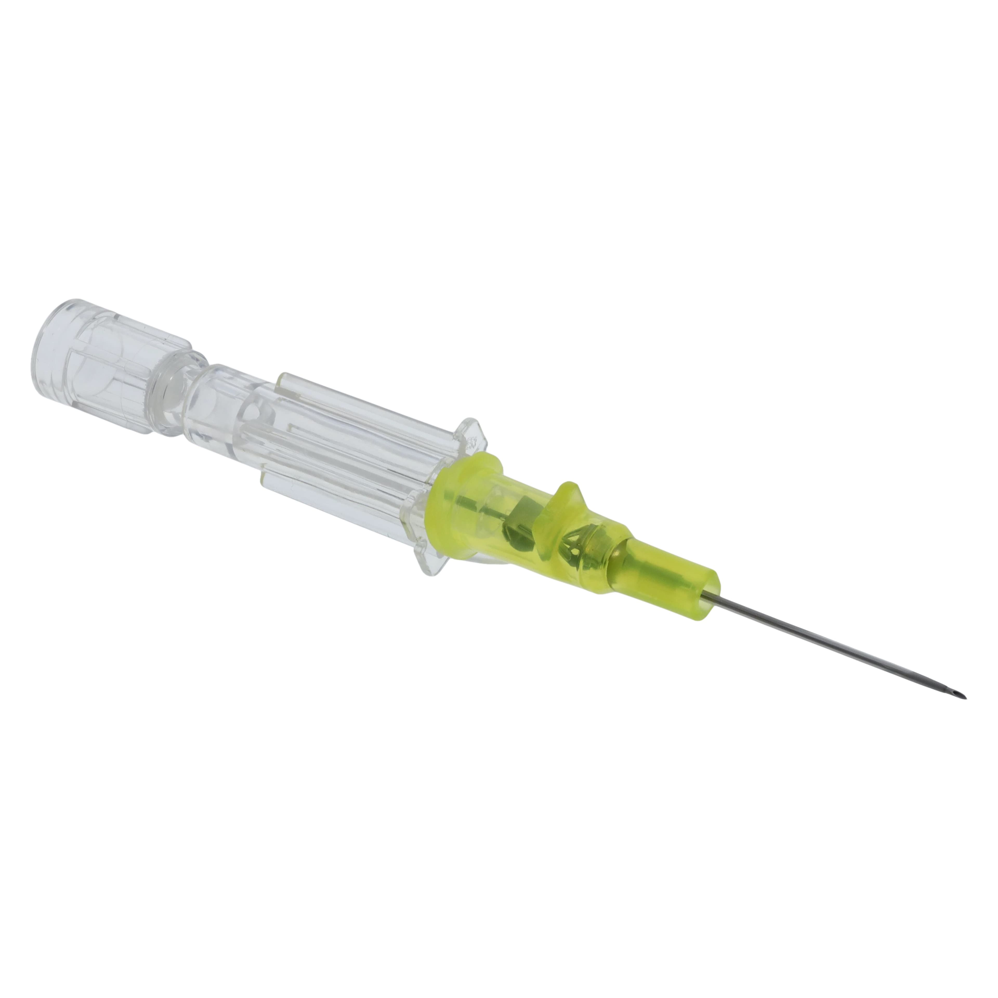 Introcan Safety IV Catheter, 24 Gauge, 3/4", Polyurethane, Non-DEHP/Non-PVC, Sterile, Yellow, Straight, Without Wings, Each thumbnail 3