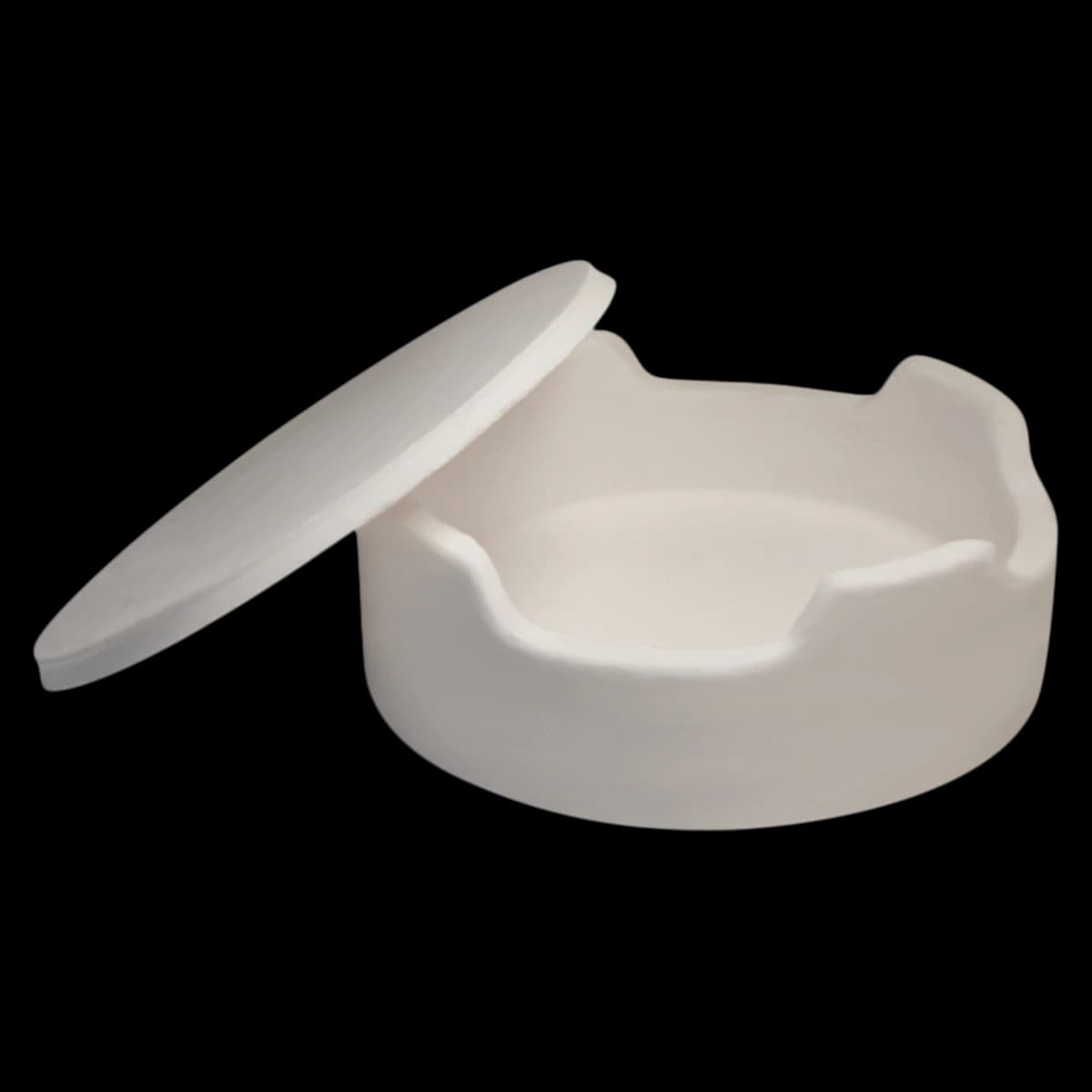 Z-Tray Vented Sintering Tray with Cover, 100mm, White, Dental Creations - Z-Tray Vented Sintering 100mm Tray and Cover White - Image 1