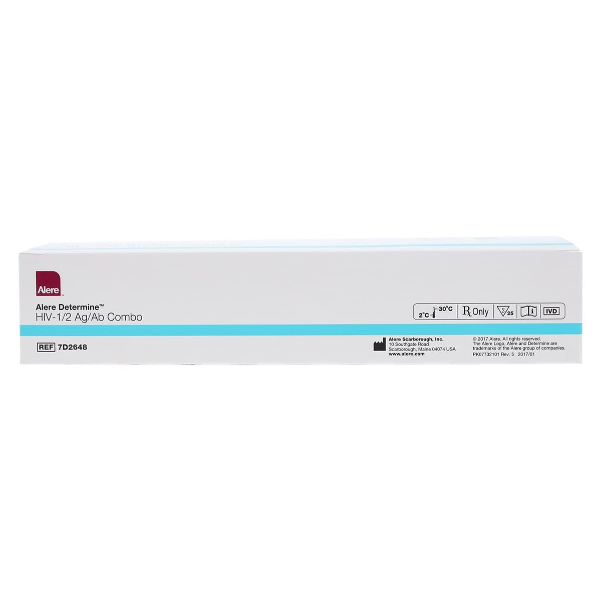 Abbott Determine HIV-1/2 Ag/Ab Combo Rapid Test Kit, CLIA Waived, Fingerstick Whole Blood, 25 Tests/Box thumbnail 8
