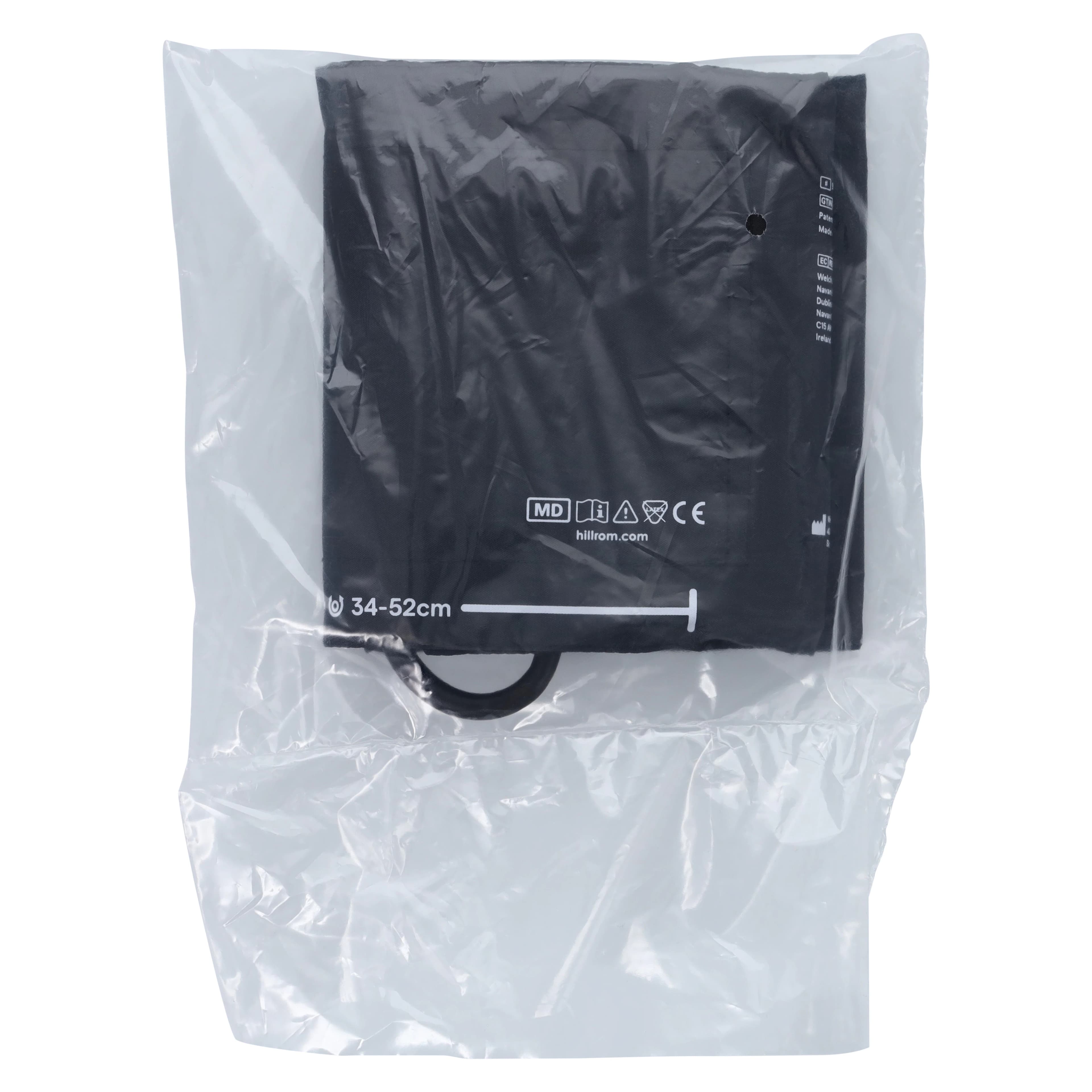Welch Blood Pressure Cuff & Bladder, 1-Tube, Size 12, Black, Latex-Free - Cuff & Bladder 1-tube - Image 1