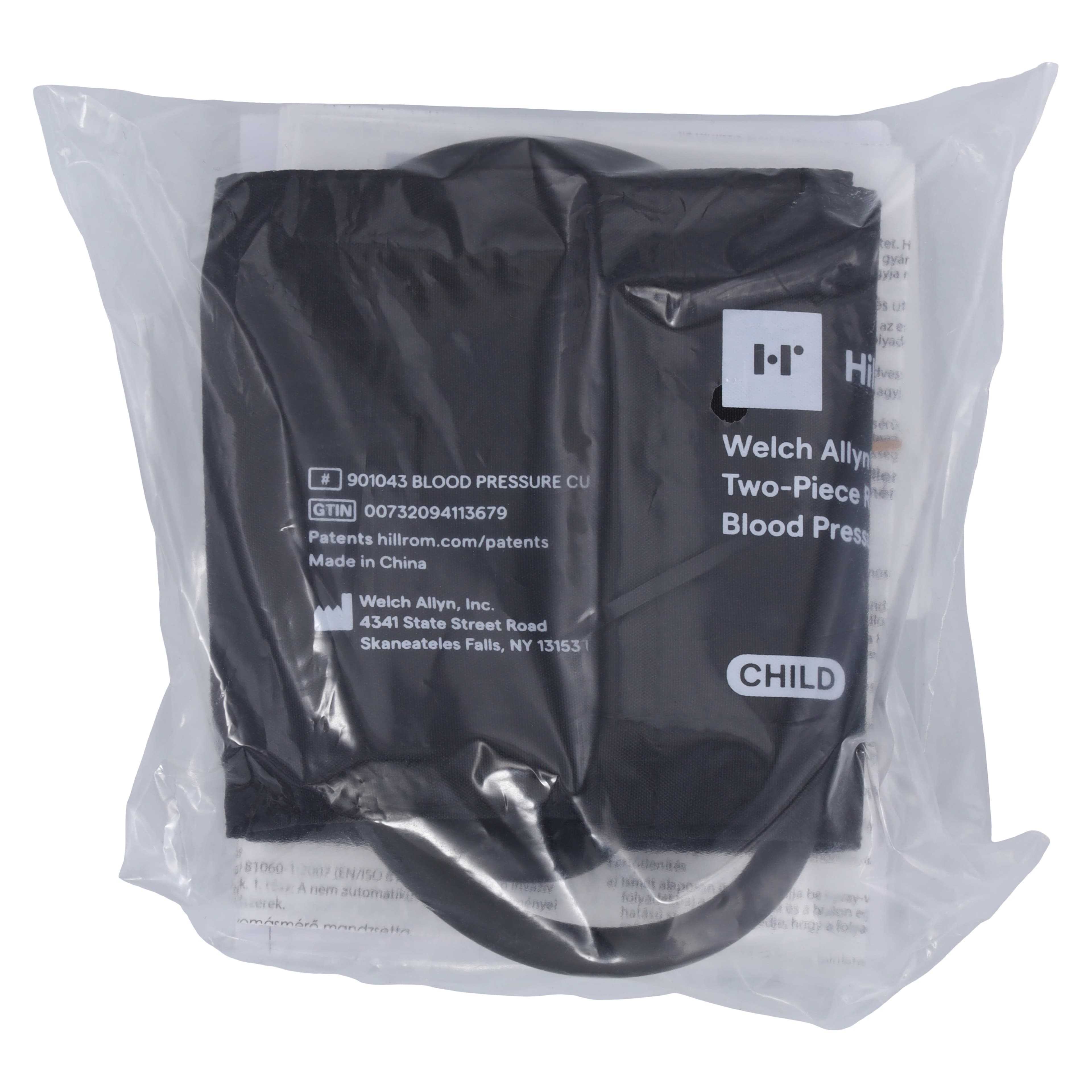 Welch Blood Pressure Cuff & Bladder, 2-Tube, Velcro, Size 9, Black, Latex-Free, Each - Cuff & Bladder 2tube Velc - Image 1
