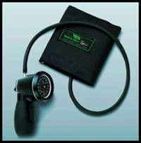 Tycos DuraShock Gold Series Aneroid Sphygmomanometer, Size 12, Black/Gray, Adult, Arm Cuff, Dial Display - Tycos Sphyg Hand Held Adult - Image 1