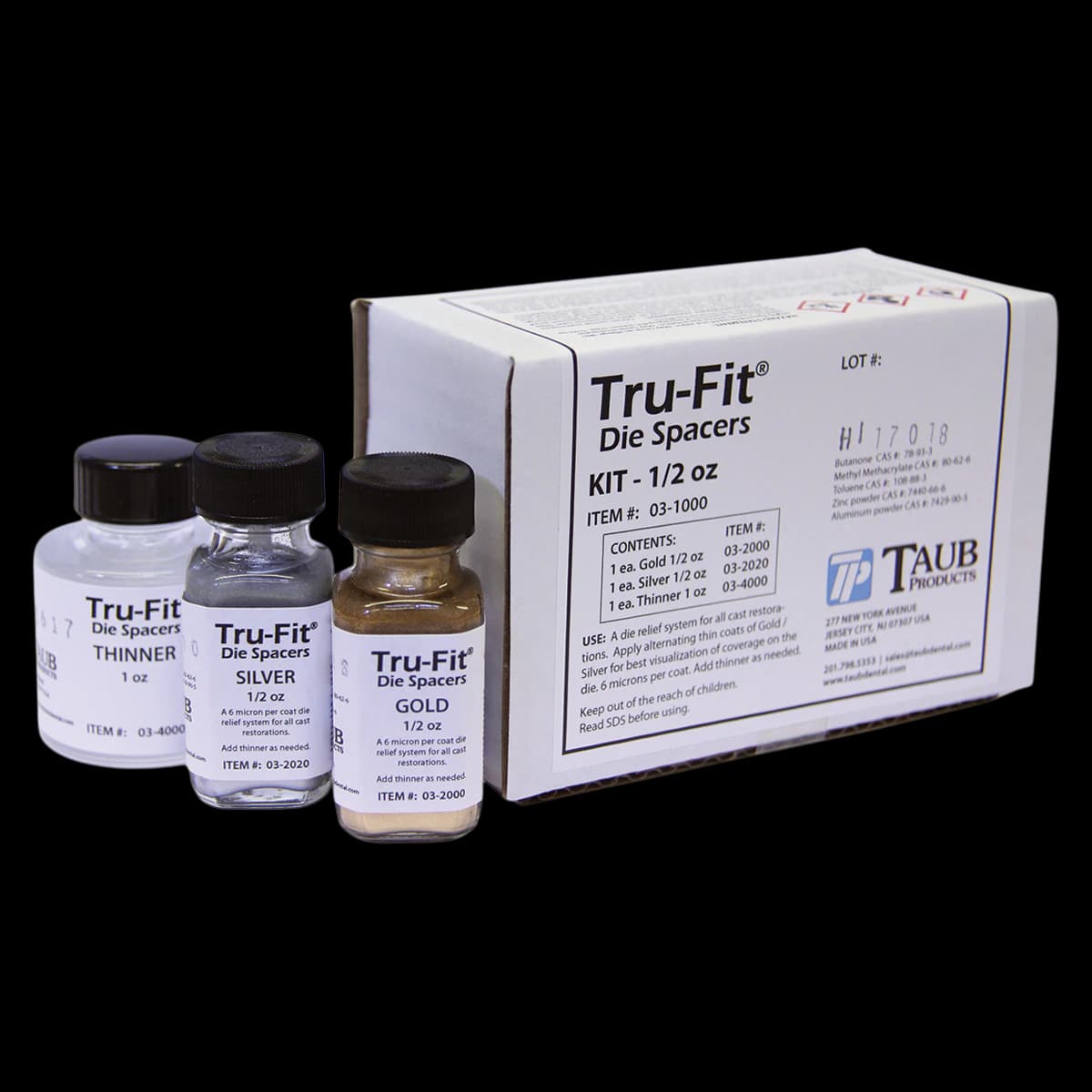 Tru-Fit Die Spacer Complete Kit, Gold/Silver, Each thumbnail 2