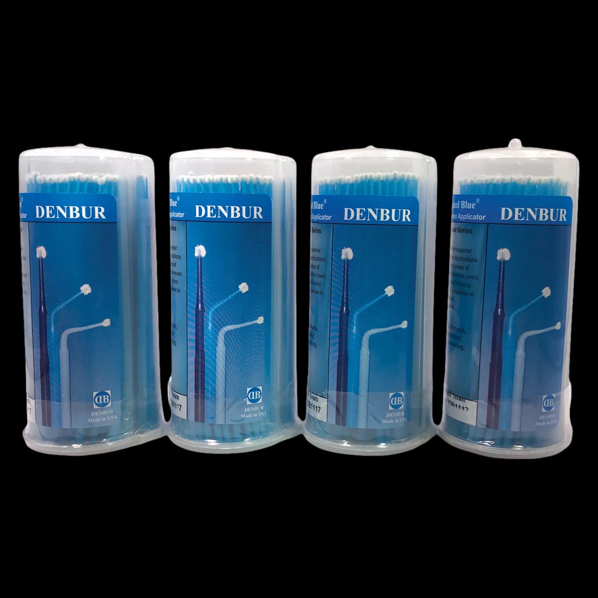 Multi-Brush Original Blue Micro Applicators, Small, 1mm, Easy-Shake, 600/Box - Multi Brush Original Blue - Image 1