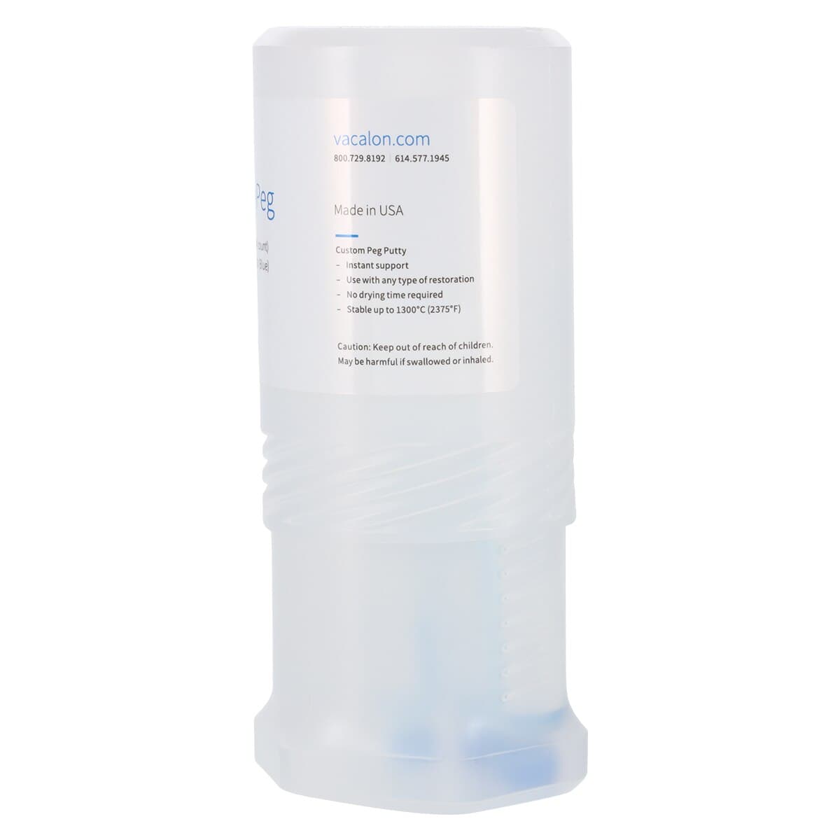 Insta-Peg Custom Refractory Putty Material, Blue, 12cc Syringe, 4/Pk thumbnail 6