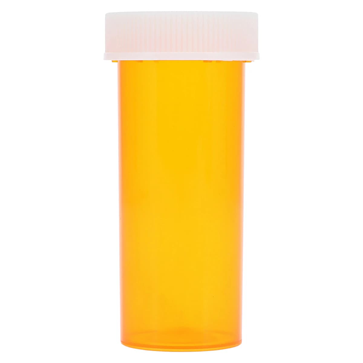 Clarke Container Division Vial Medicine Push & Turn, Plastic, 1.05" 8 Dram, Amber, Reusable, Non-Sterile, 410/Case - Vial Medicine Push & Turn - Image 1