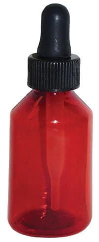 Clarke Container Plastic Dropper Bottle with Pipette, 1 oz, Reusable, Oval, 48/Package - Plastic Dropper Btl & Pipette - Image 1